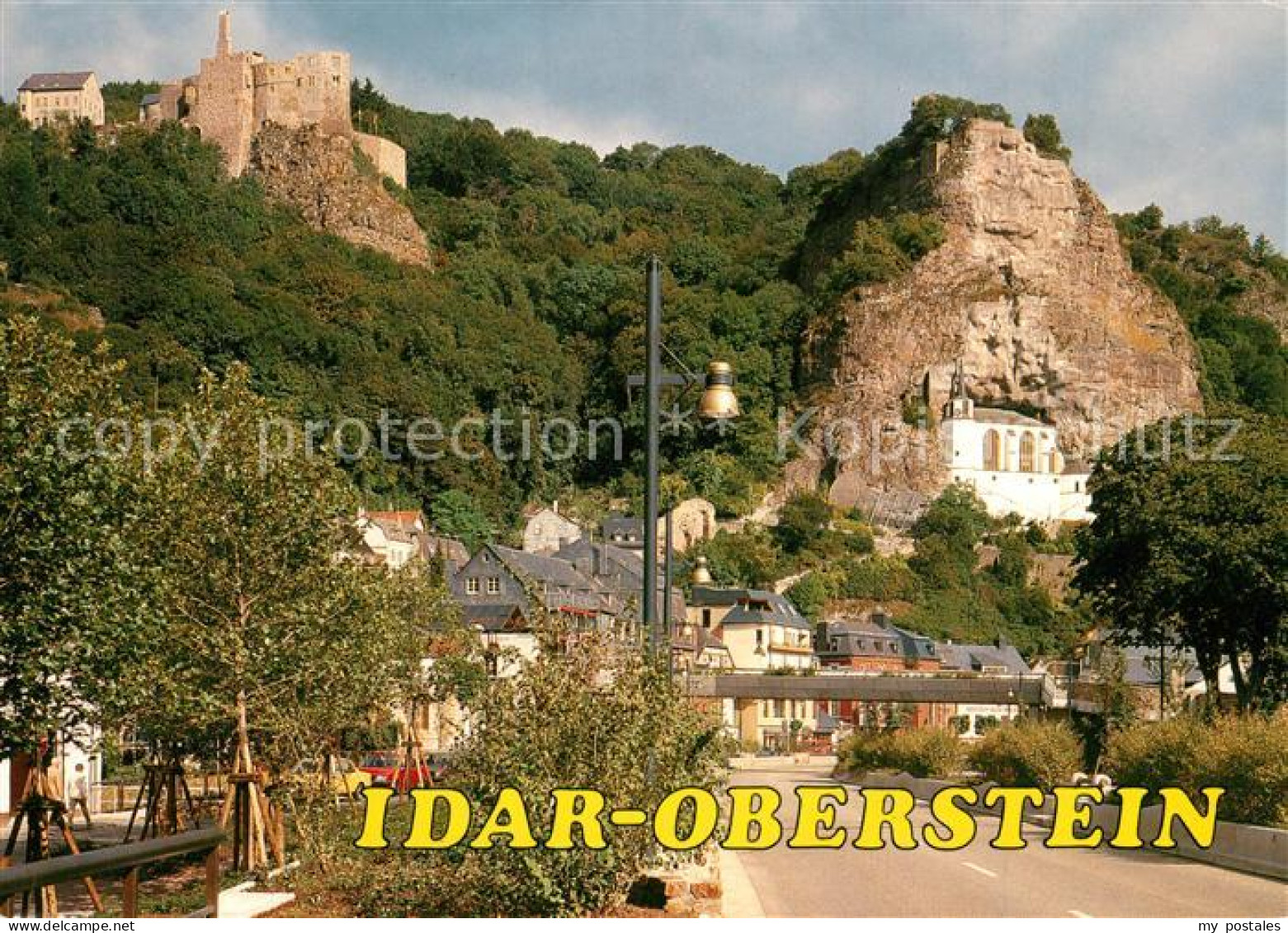 73306077 Idar-Oberstein Mit Ruine Und Felsenkirche Idar-Oberstein - Idar Oberstein