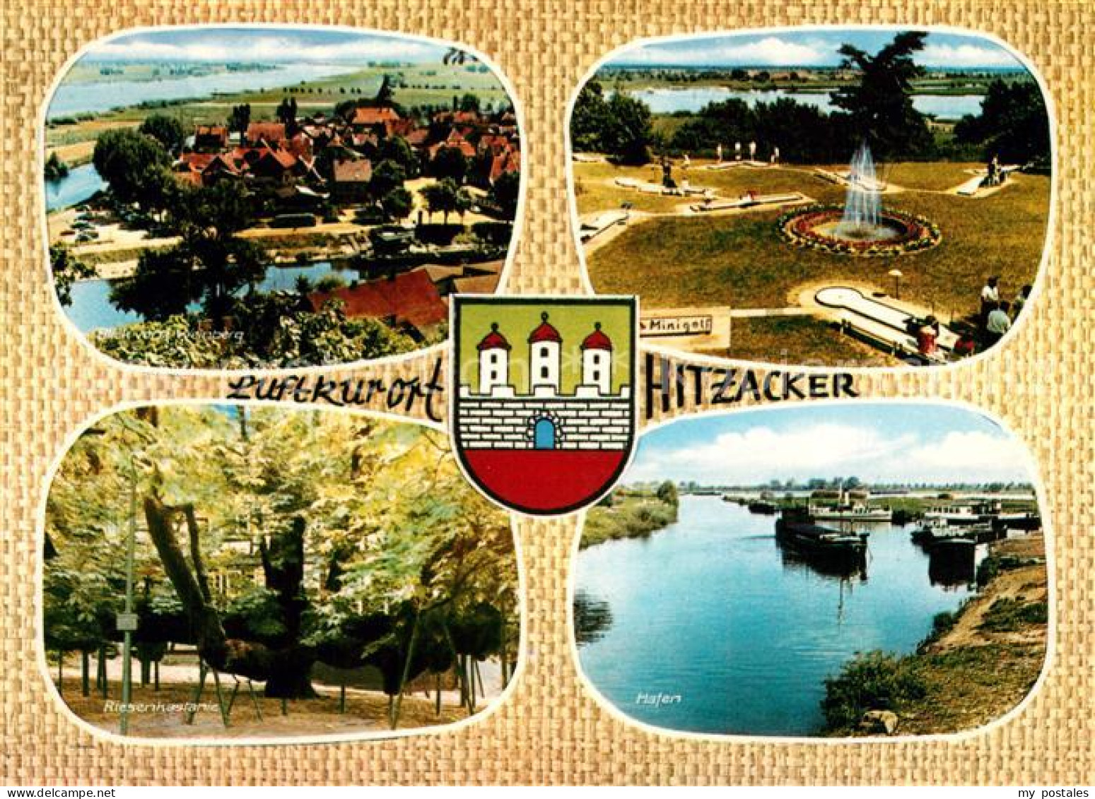 73305123 Hitzacker Elbe Hafen Minigolf Fliegeraufnahme Hitzacker Elbe - Hitzacker