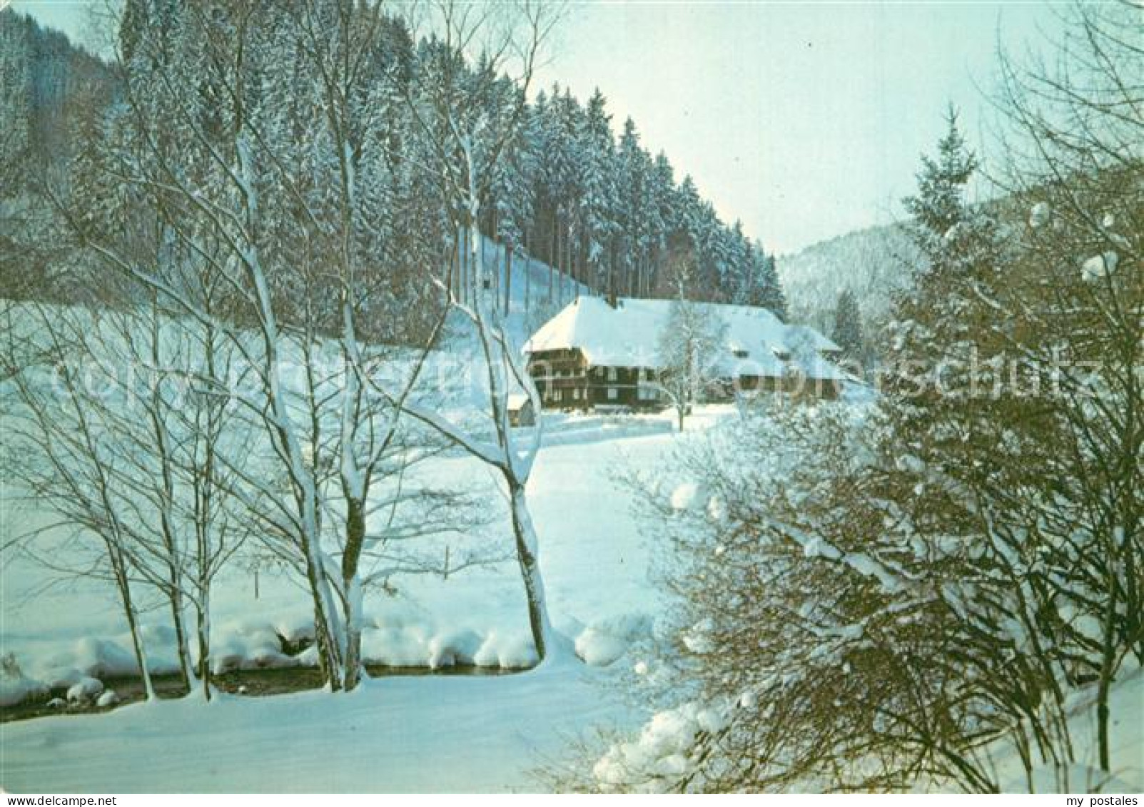 73305121 Bonndorf Schwarzwald Gasthaus Pension Sommerau Winteraufnahme Bonndorf  - Bonndorf