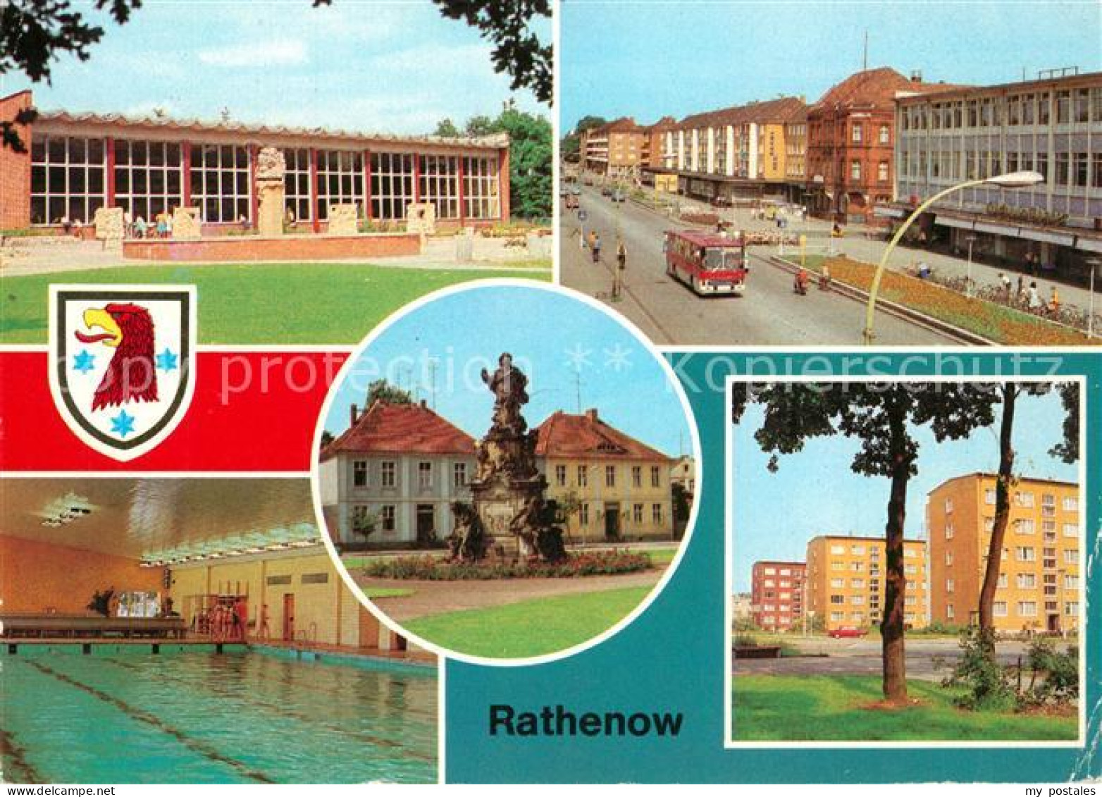 73304571 Rathenow Volksschwimmhalle Wilhelm Pieck Strasse Denkmal Des Kurfuerste - Rathenow