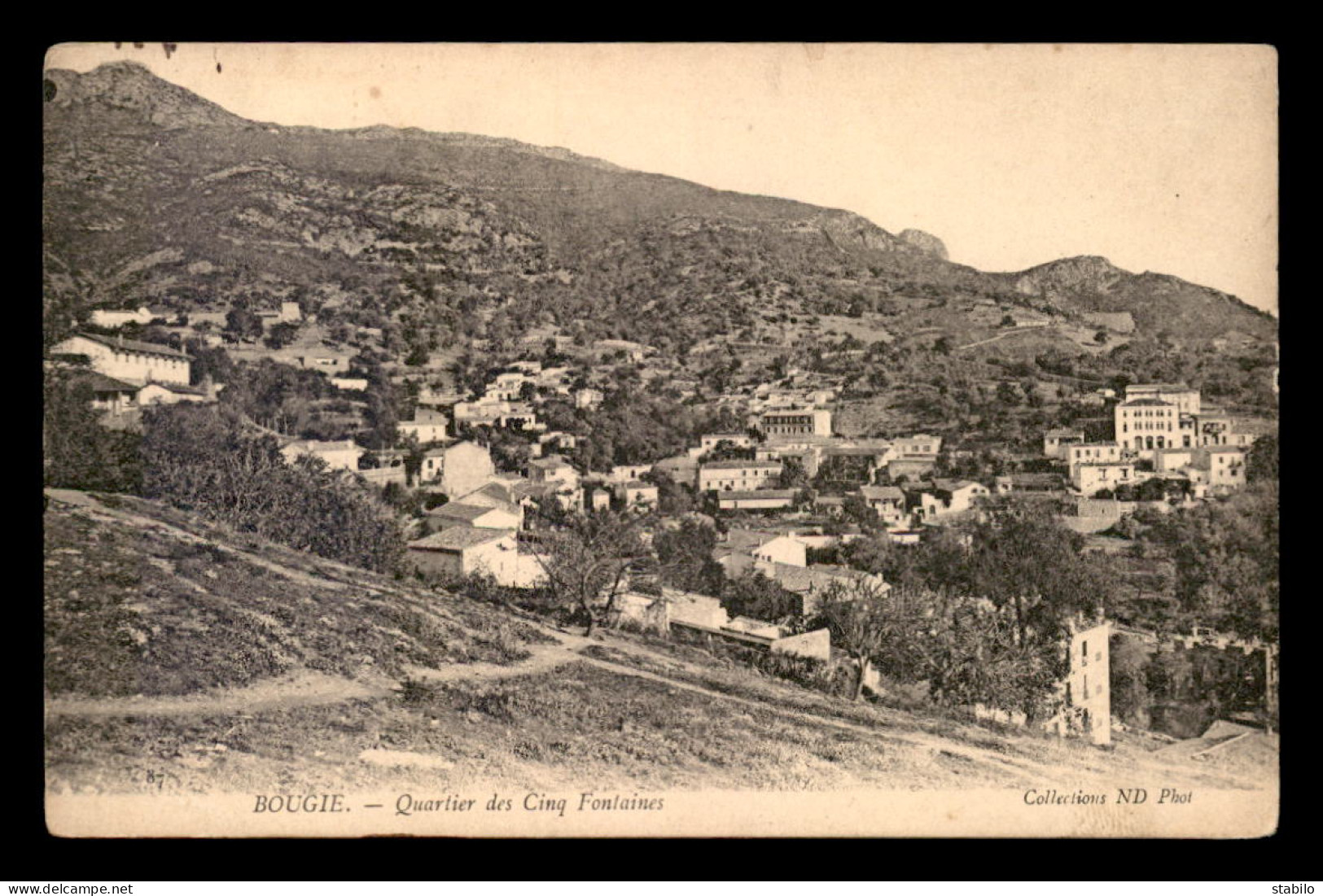 ALGERIE - BOUGIE - QUARTIER DES CINQ FONTAINES - Bejaia (Bougie)