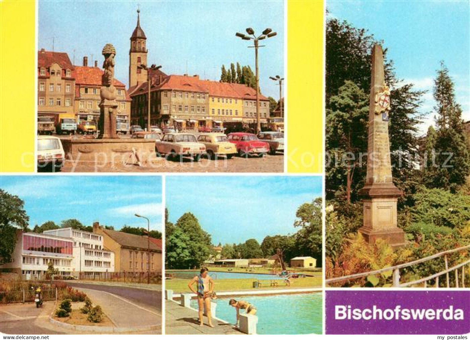 73302390 Bischofswerda Altmarkt Kreiskulturhaus Freibad Postsaeule Bischofswerda - Bischofswerda