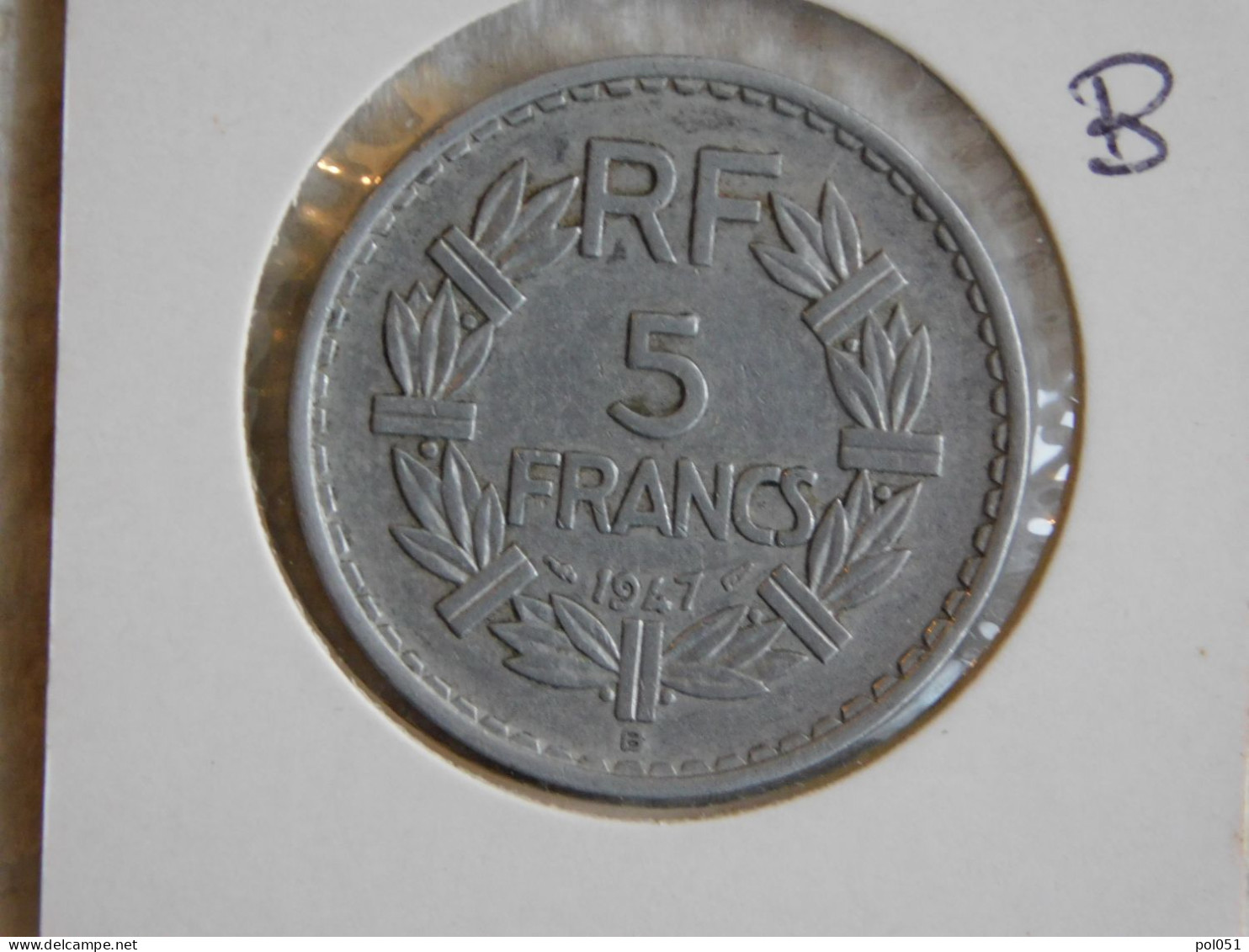 France 5 Francs 1947 B 9 Ouvert LAVRILLIER, ALUMINIUM (886) - 5 Francs