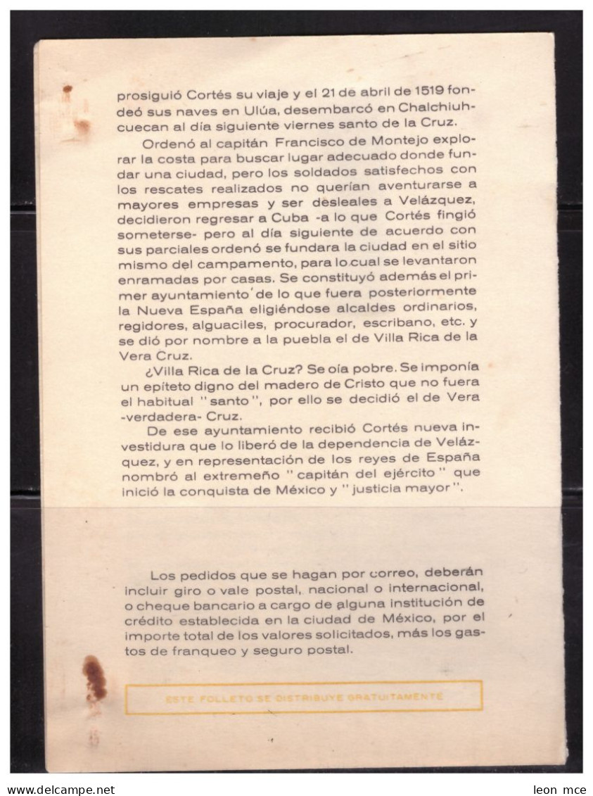 1969 MÉXICO FDB  450th. ANNIV. OF THE VERACRUZ FOUNDATION Sc. 1002  ARMS Of VERACRUZ - Mexico