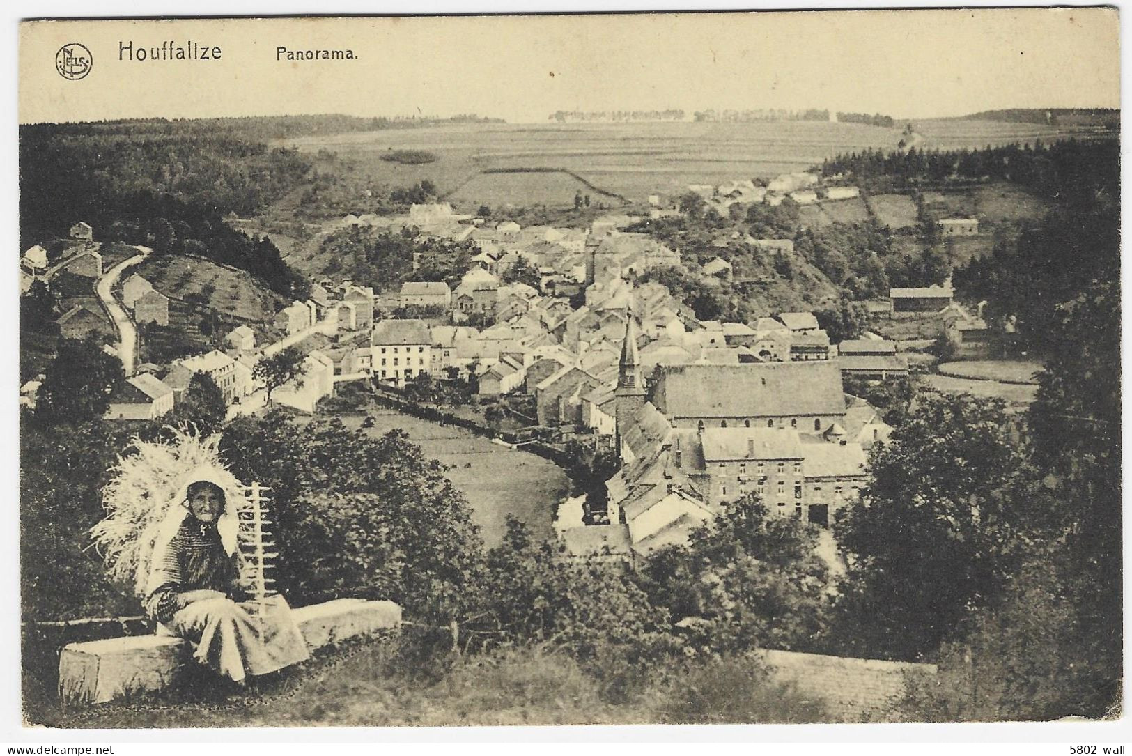 HOUFFALIZE : Panorama - Petite Animation - 1920 - Houffalize