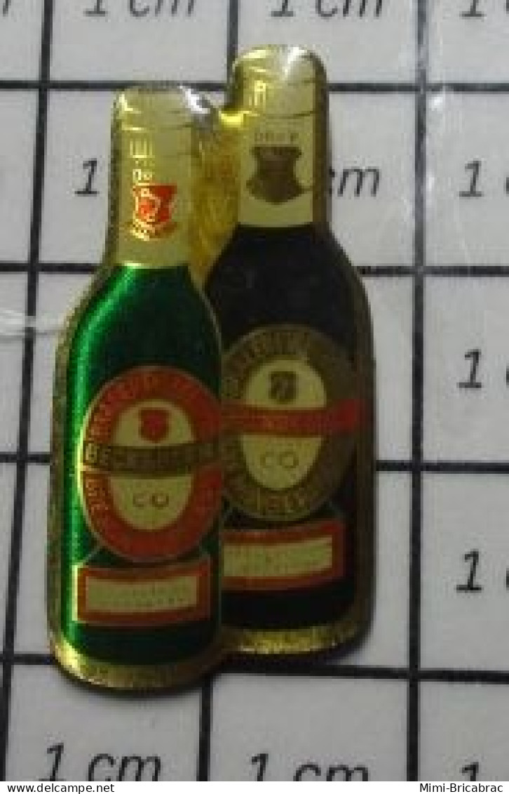2819 Pin's Pins / Beau Et Rare / BIERES / 2 BOUTEILLES A IDENTIFIER CARLSBERG ?  TUBORG - Beer