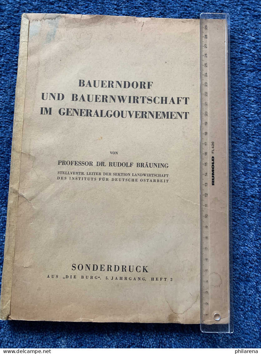 GG: Heft: Bauerndorf Und Bauernwirtschaft Im GG; 1944 - Livres Anciens