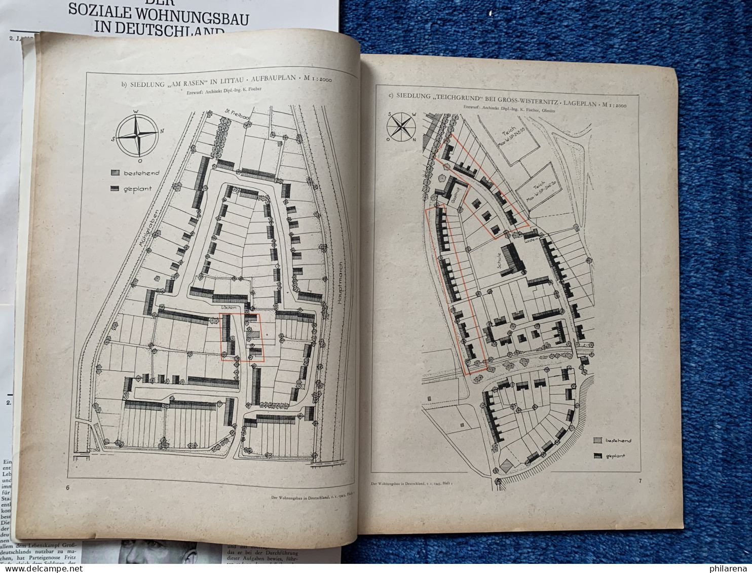 3x Der Soziale Wohnungsbau In Deutschland: 1942/43 - Livres Anciens