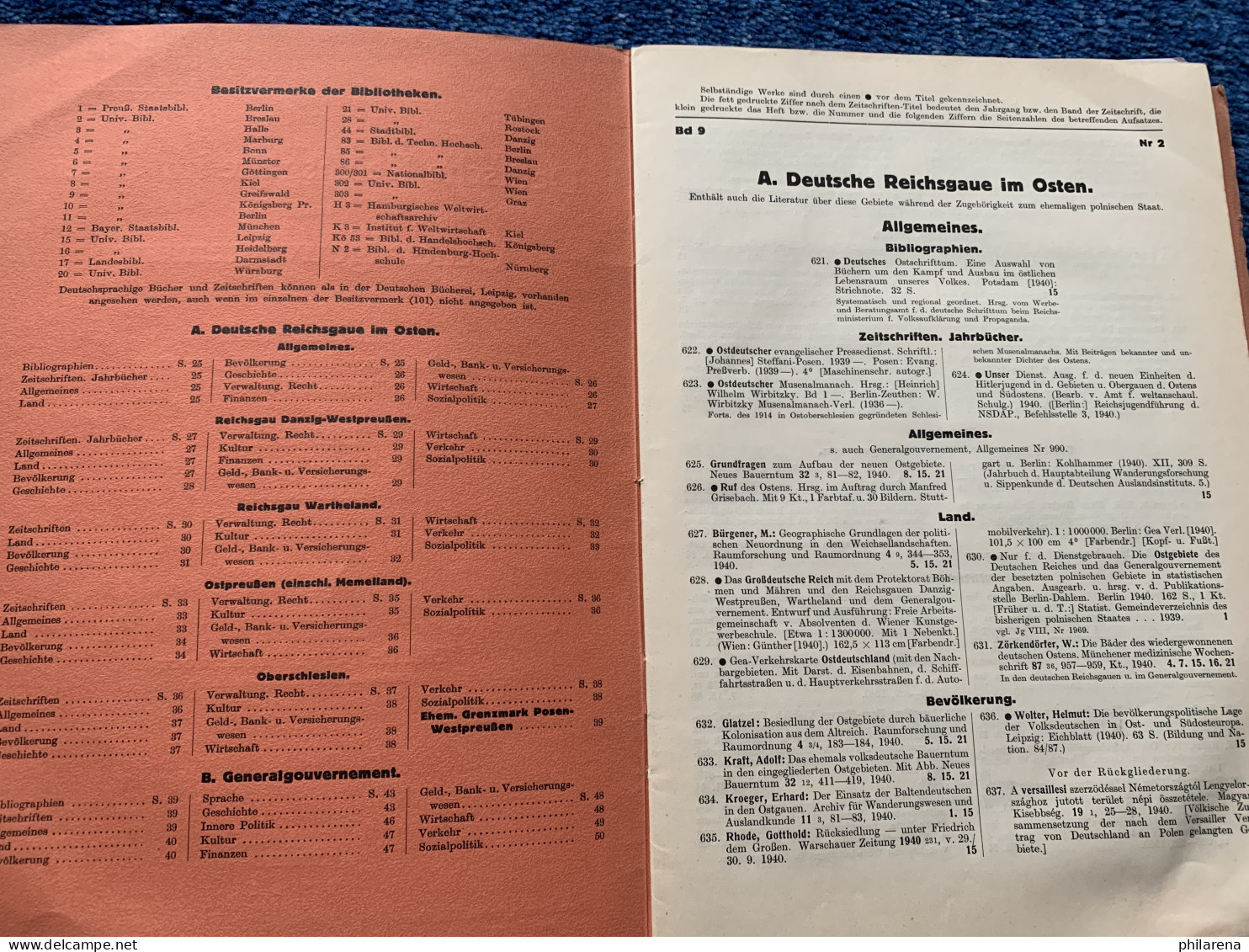 GG: Deutsche Reichsgaue Im Osten Und GG: Politik Und Wirtschaft 1940/41 - Livres Anciens