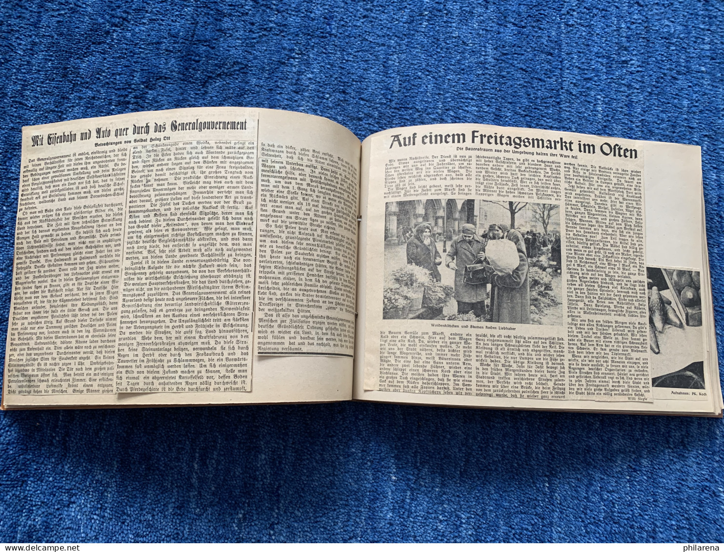 GG: Sammlung Zeitungsausschnitte Von 1941-44 Zu Verschiedenen Themen, Querformat - Livres Anciens