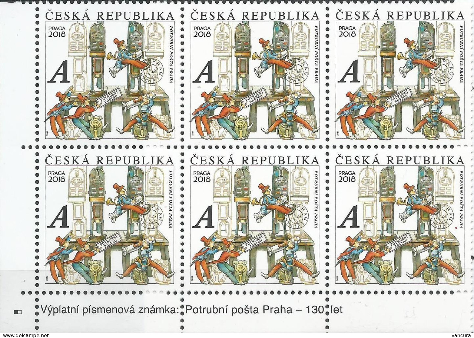 ** 935 Czech Republic Pneumatic Tube Post In Prague 2017 - Unused Stamps