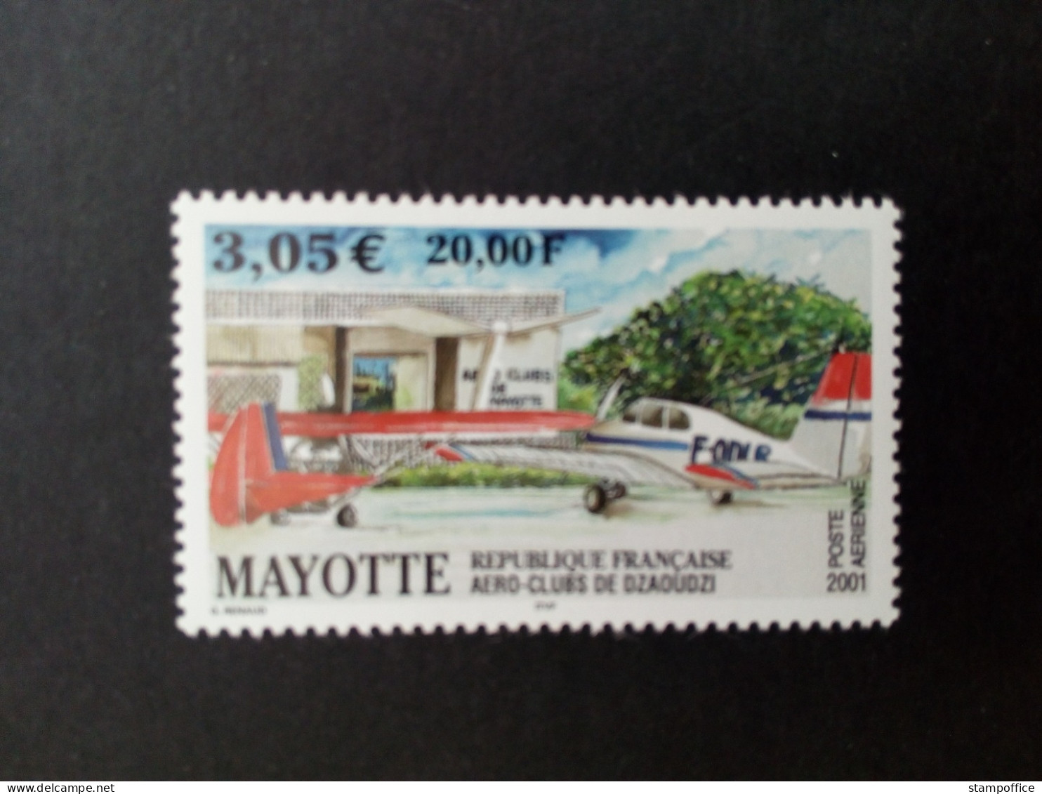 MAYOTTE MI-NR. 104 POSTFRISCH(MINT) AERO-CLUBS VON MAYOTTE 2001 FLUGZEUGE - Unused Stamps