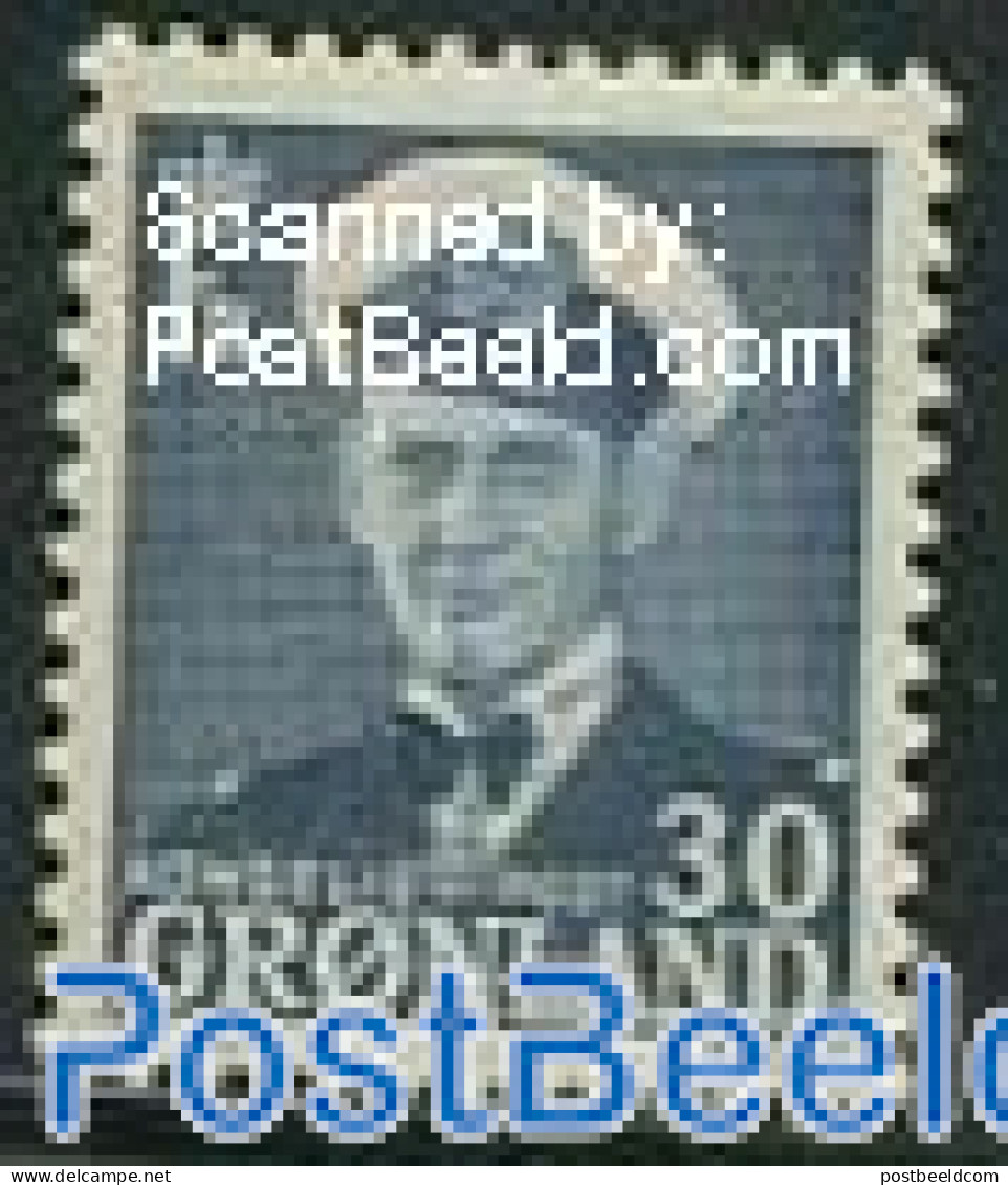 Greenland 1950 30o, Stamp Out Of Set, Unused (hinged) - Unused Stamps