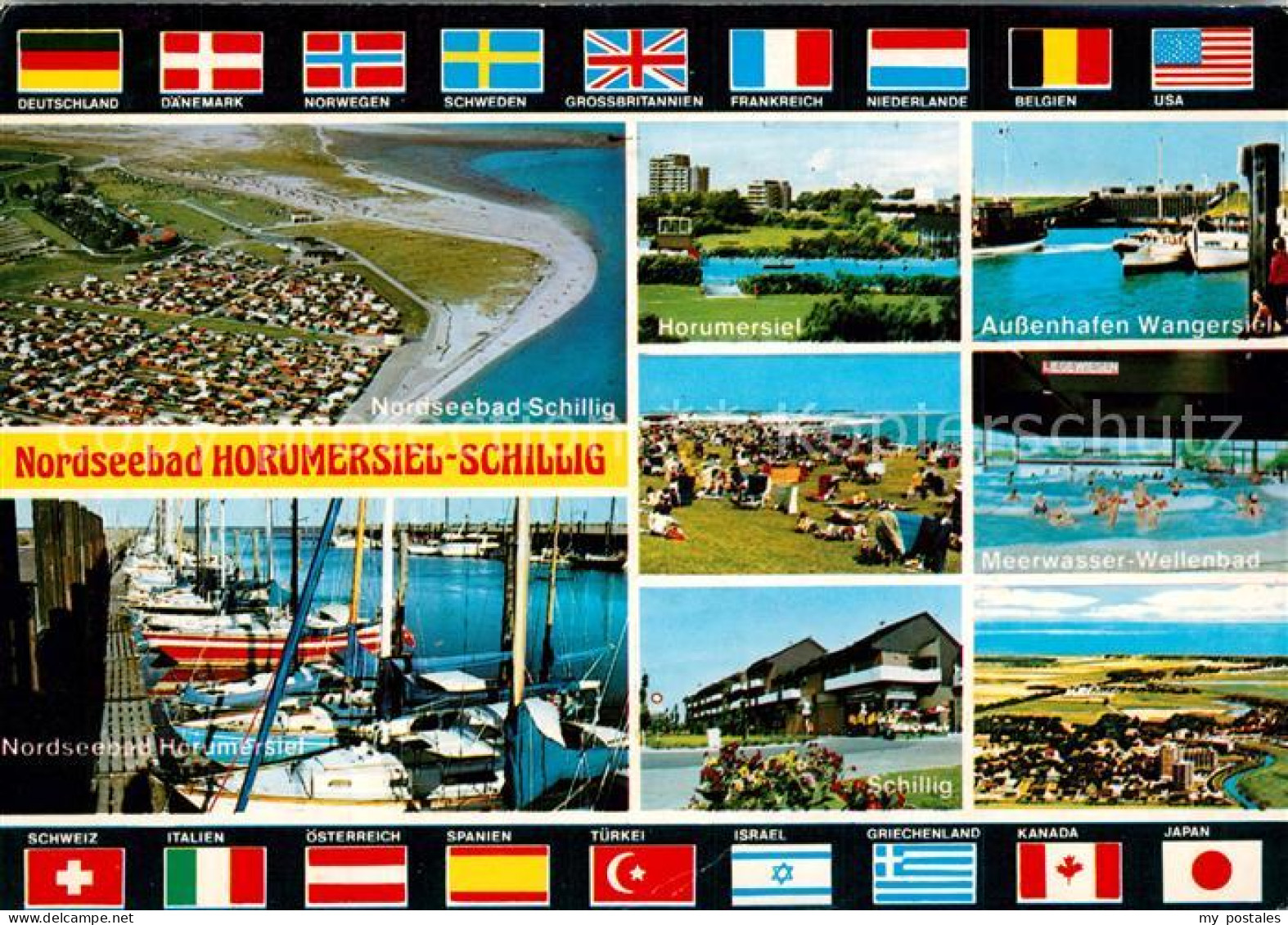 73294328 Schillig Nordseebad Fliegeraufnahmen Hafen Meerwasserwellenbad National - Wangerland