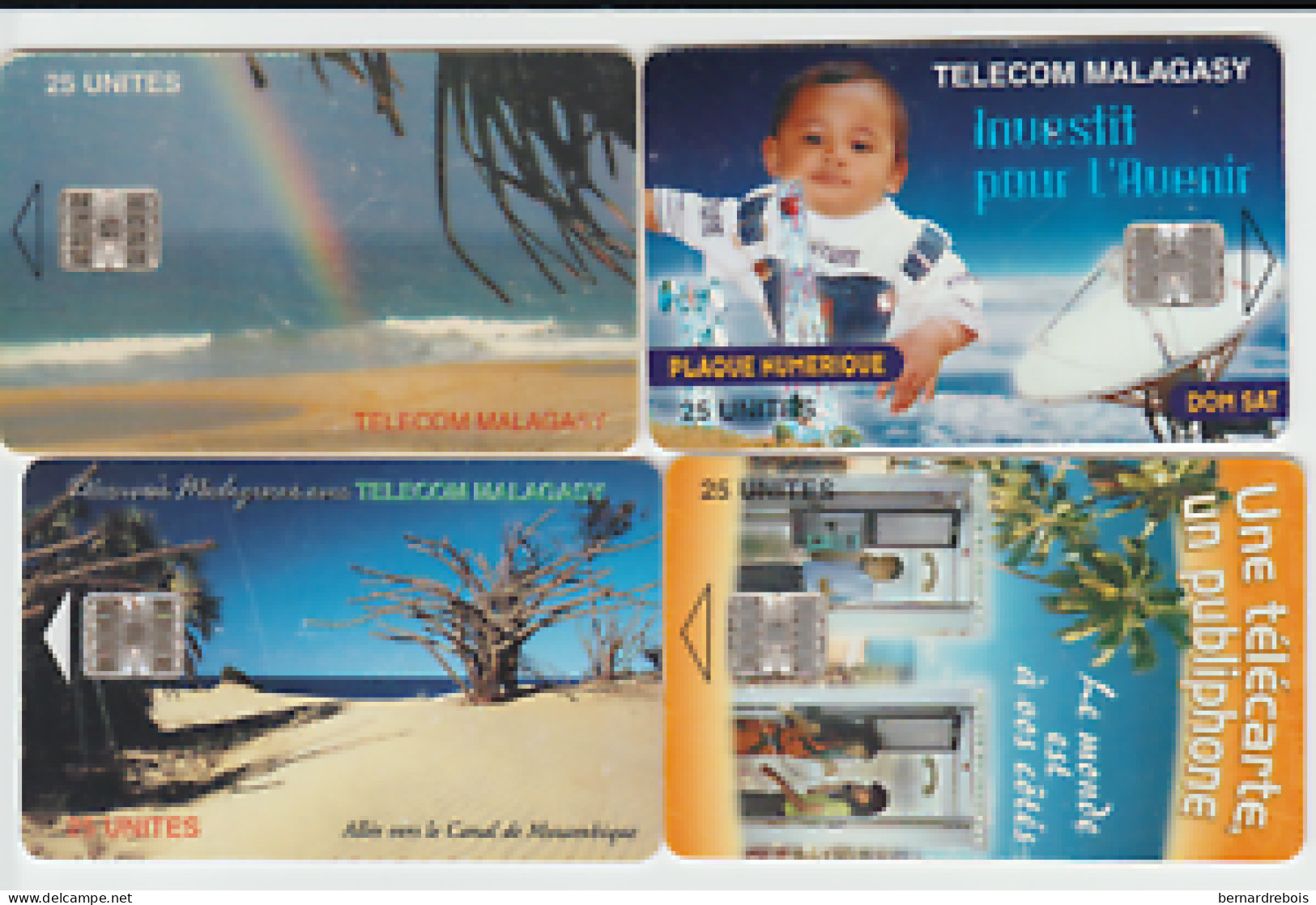 TC48 - 4 CARTES A PUCE DE MADAGASCAR Pour 2 € - Madagascar