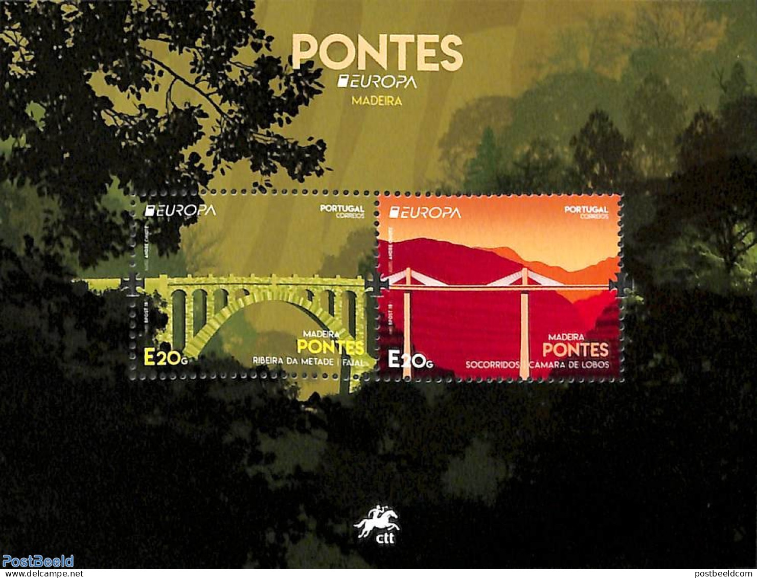 Madeira 2018 Europa, Bridges S/s, Mint NH, History - Europa (cept) - Art - Bridges And Tunnels - Ponti