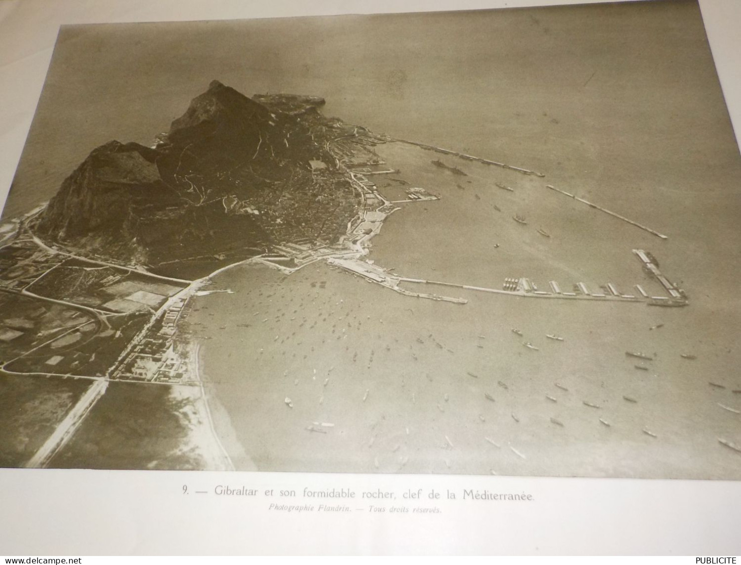 PHOTO GIBRALTAR CLEF DE LA MEDITERRANEE 1921 - Non Classés