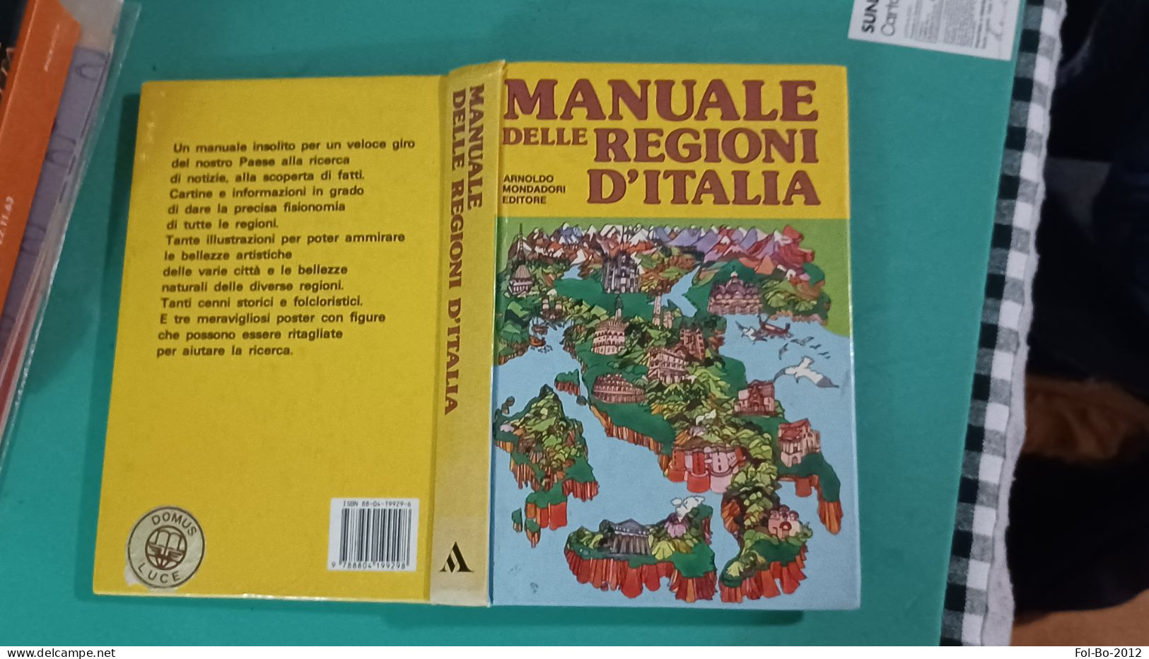 Manuale Delle Regioni D'italia Mondadori 1987+mini Poster - Turismo, Viaggi