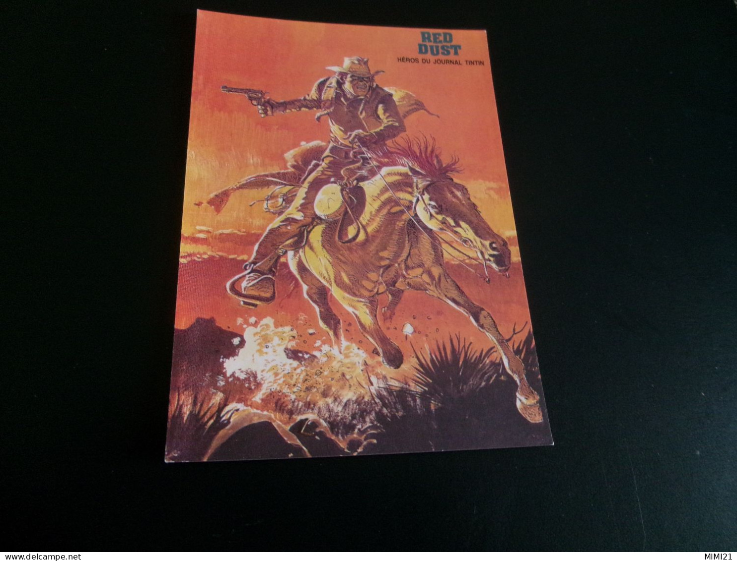 BELLE ILLUSTRATION ...RED DUST ..HERMANN-GREG ..LOMBARD 1984 (450ex)..cow Boy A Cheval - Fumetti