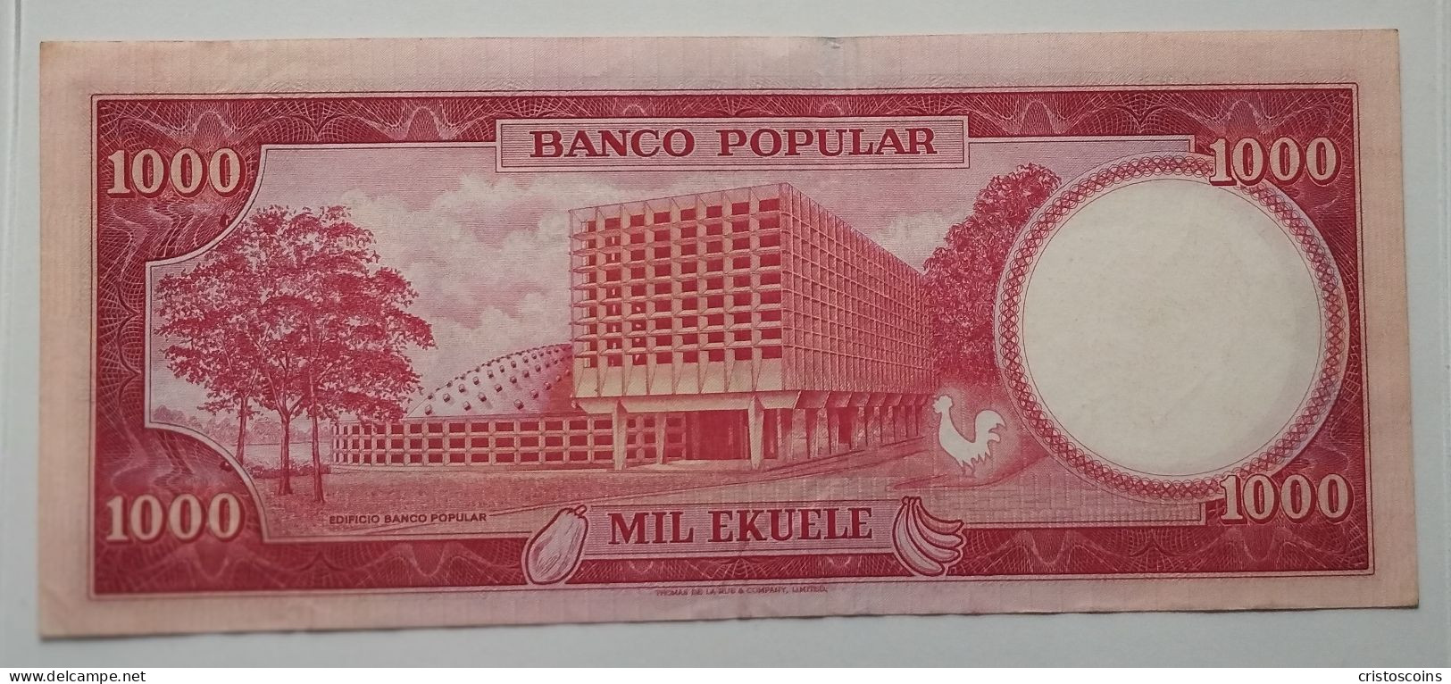 1975 Guinea Equatoriale 1000 Ekuele  VF P-8 (B/75eb - Guinée Equatoriale