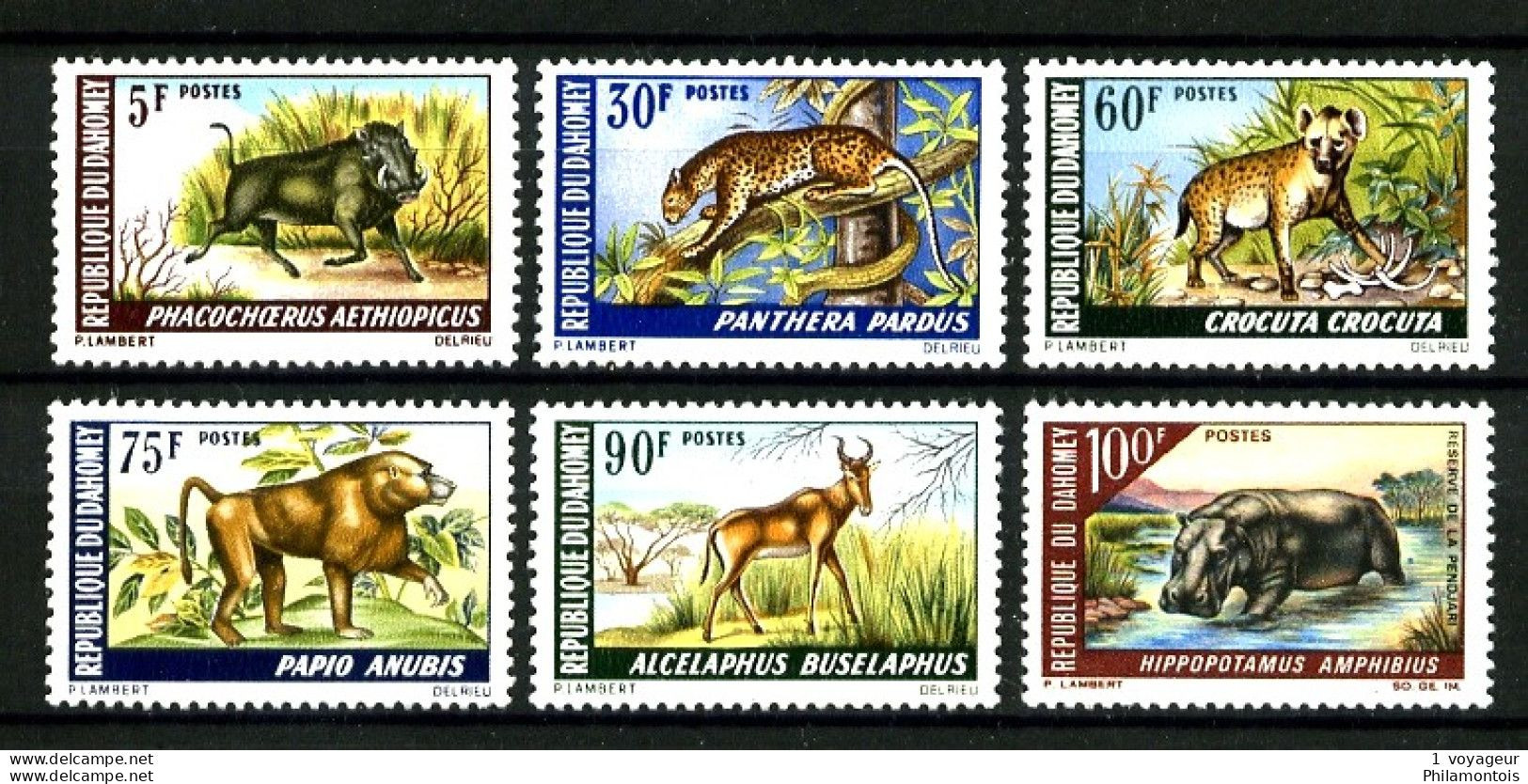 DAHOMEY - 265 - 268 - 270 - 272 à 274 - 6 Valeurs Animaux - Neufs N** - Très Beaux - Benin - Dahomey (1960-...)