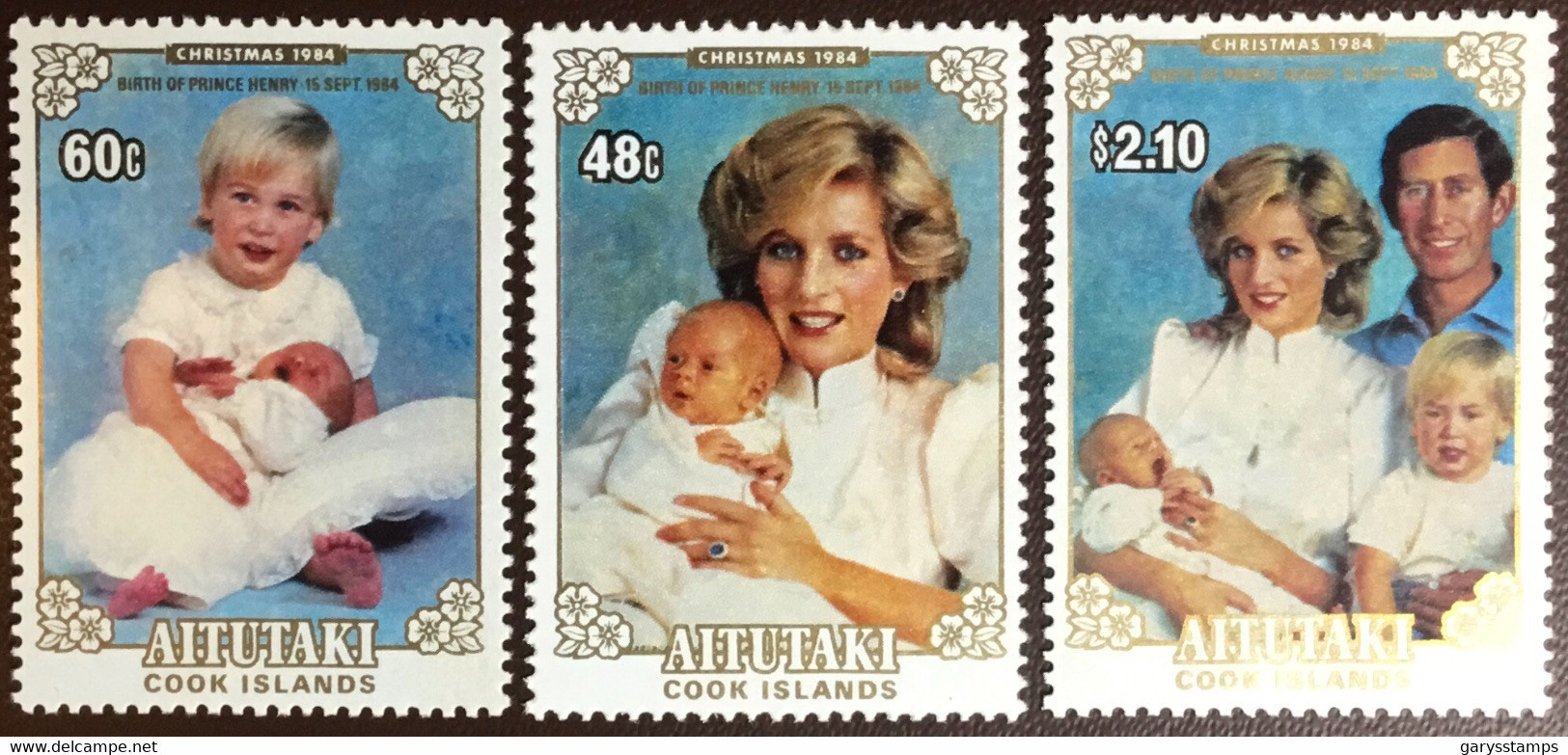 Aitutaki 1984 Birth Of Prince Henry Harry MNH - Aitutaki