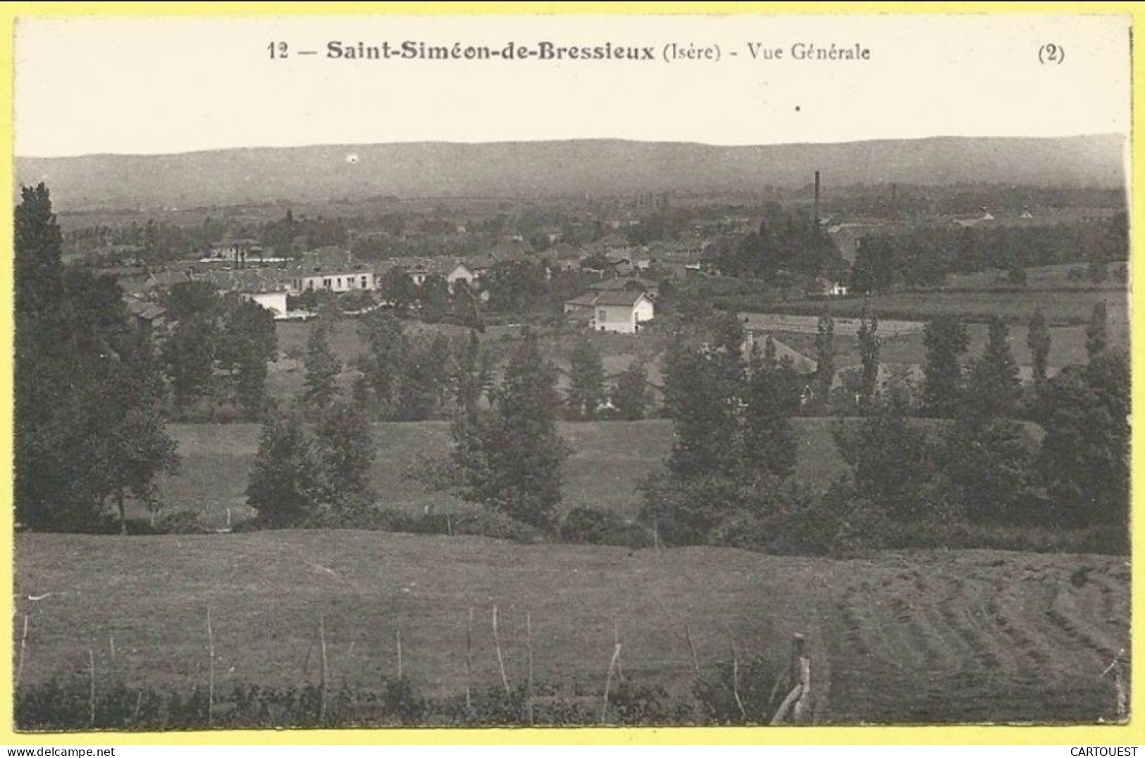 CPA SAINT SIMEON De BRESSIEUX - Vue Generale - Carte Peu Courante - Bressieux