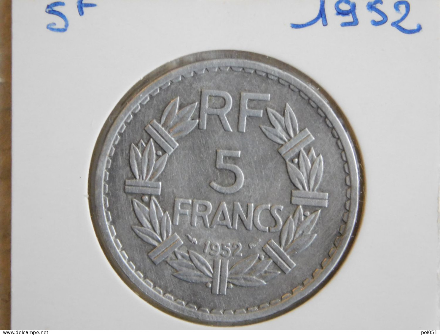 France 5 Francs 1952 LAVRILLIER, ALUMINIUM (893) - 5 Francs