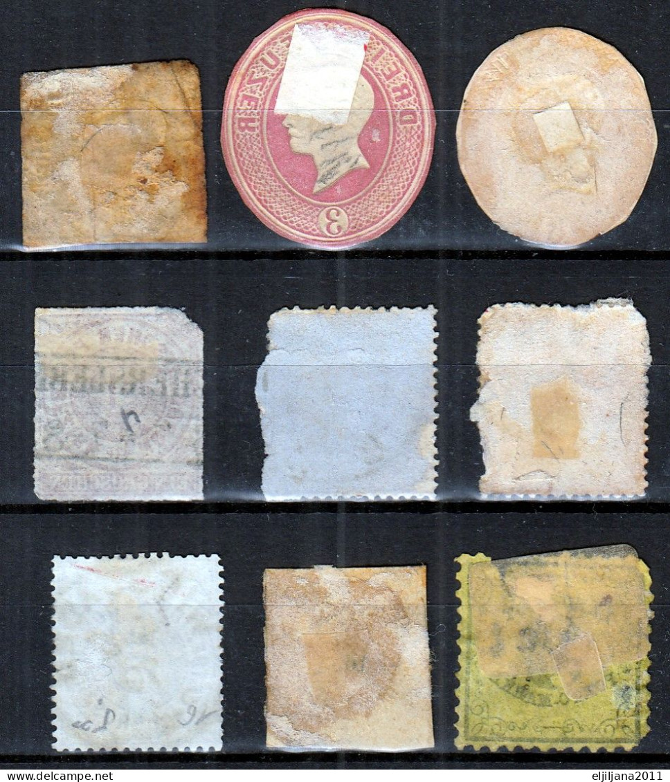 ⁕ Germany, Altdeutschland ⁕ Bayern / Norddeutscher Postbezirk / Baden Stationery ⁕ 9v Used / Damaged - Colecciones