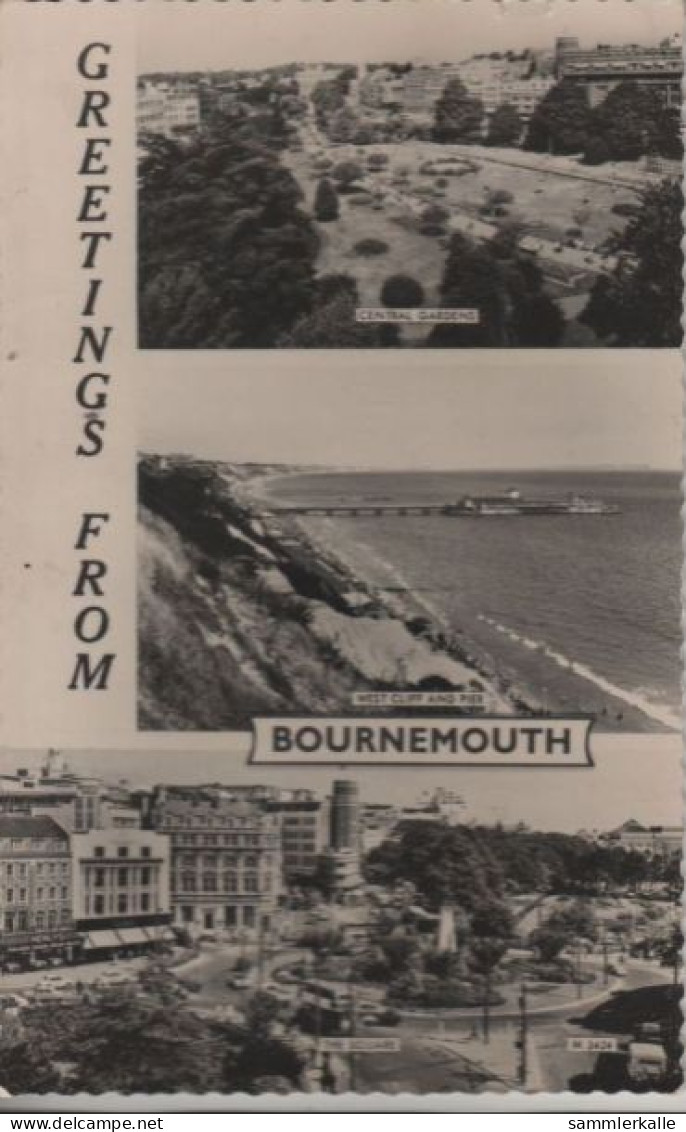 54828 - Grossbritannien - Bournemouth - 3 Teilbilder - Ca. 1955 - Bournemouth (a Partire Dal 1972)