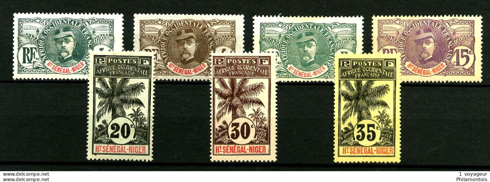HAUT SENEGAL Et NIGER - Entre 1 Et 10 - 7 Valeurs - Neufs N* - Très Beaux - Unused Stamps