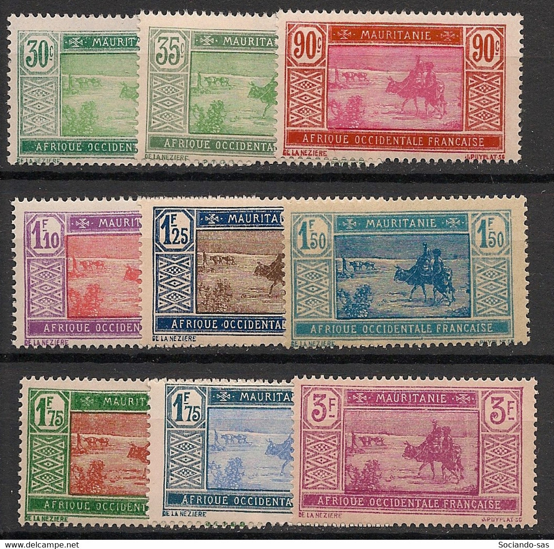 MAURITANIE - 1928-38 - N°YT. 57 à 61 - Série Complète - Neuf Luxe ** / MNH / Postfrisch - Nuevos