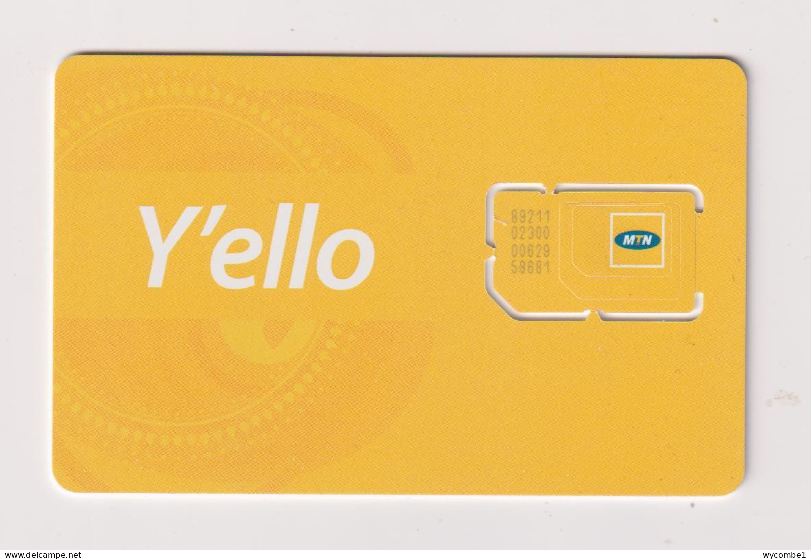 SOUTH SUDAN  - MTN Y'ello Unused Chip SIM Phonecard - Soedan