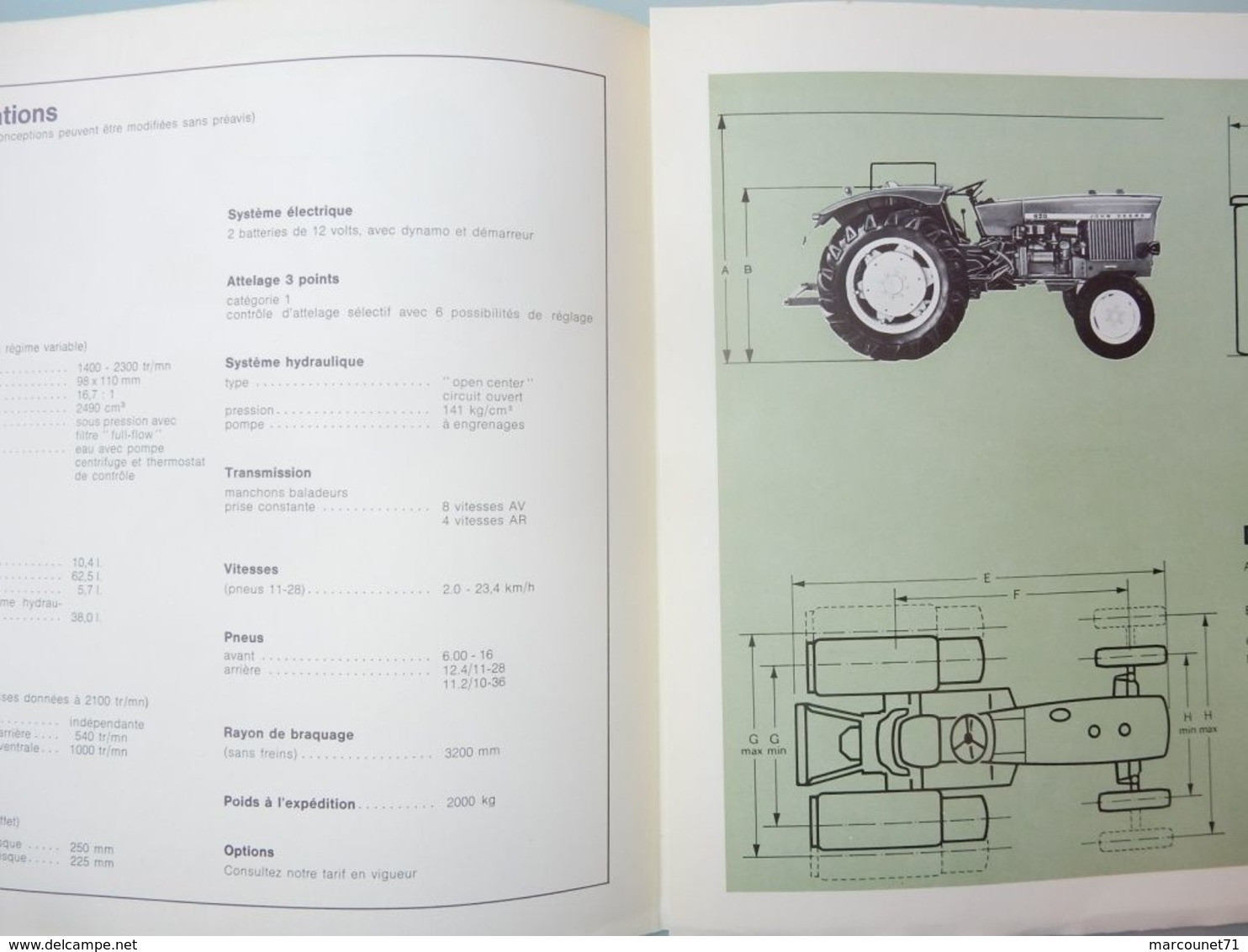 DÉPLIANT COMMERCIAL TRACTEUR JOHN DEERE 920 PROSPECTUS - Traktoren