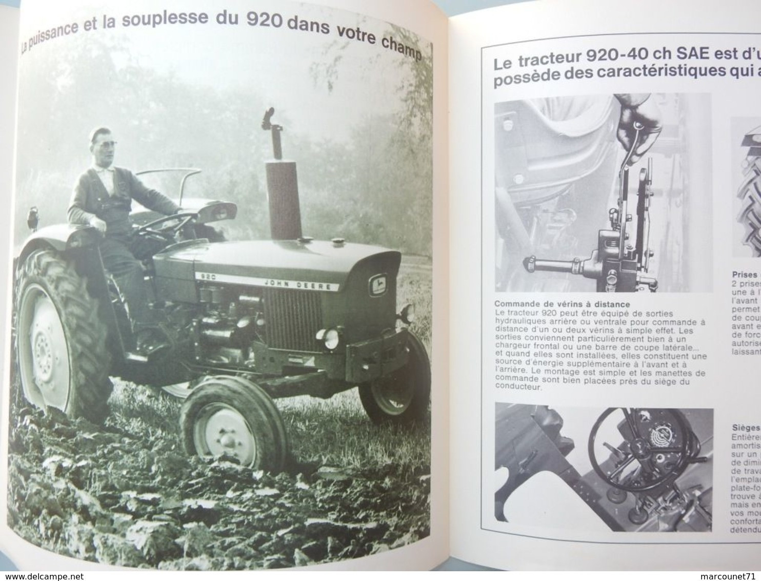 DÉPLIANT COMMERCIAL TRACTEUR JOHN DEERE 920 PROSPECTUS - Traktoren