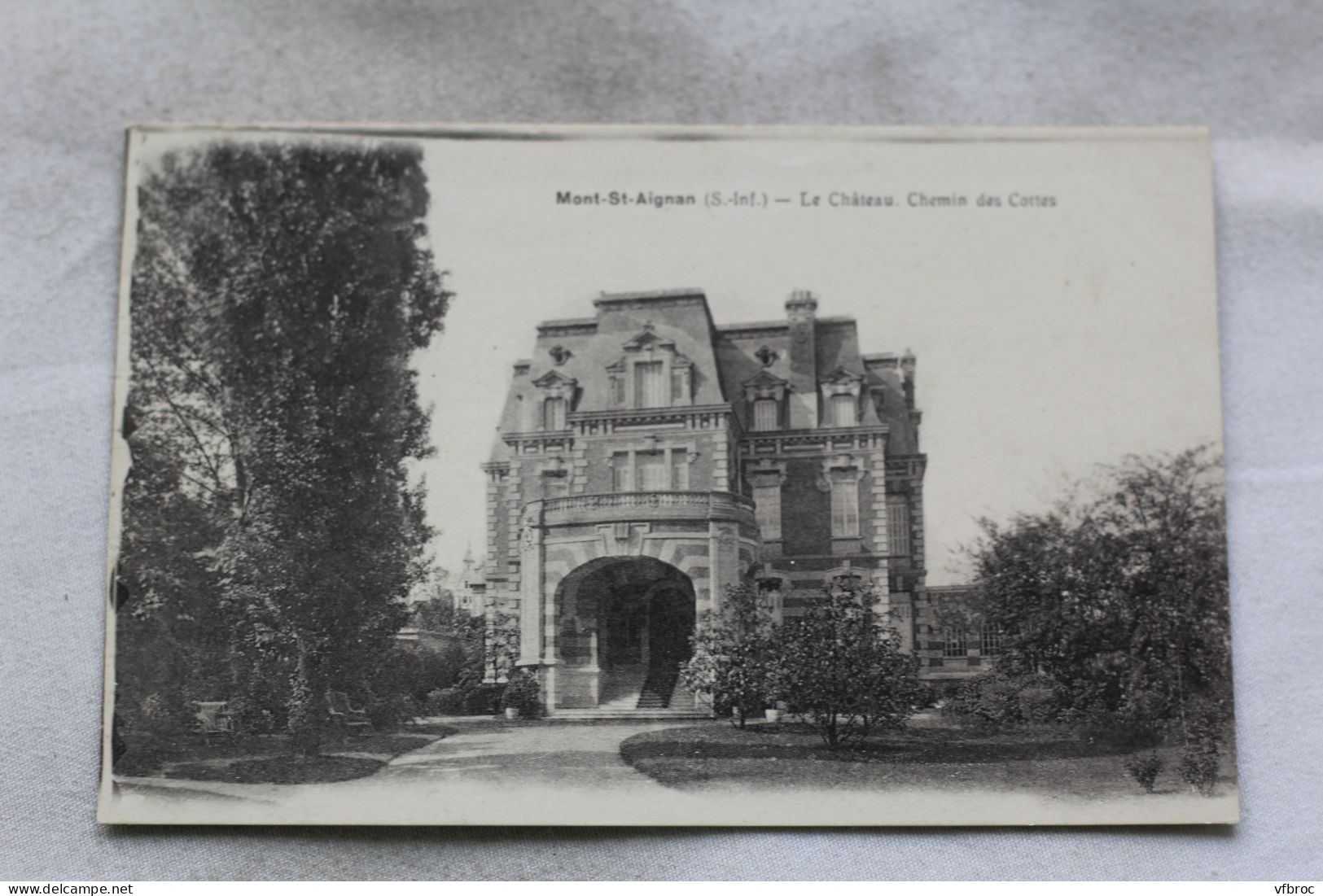 Cpa 1927, Mont Saint Aignan, Le Château, Chemin Des Cottes, Seine Maritime 76 - Mont Saint Aignan