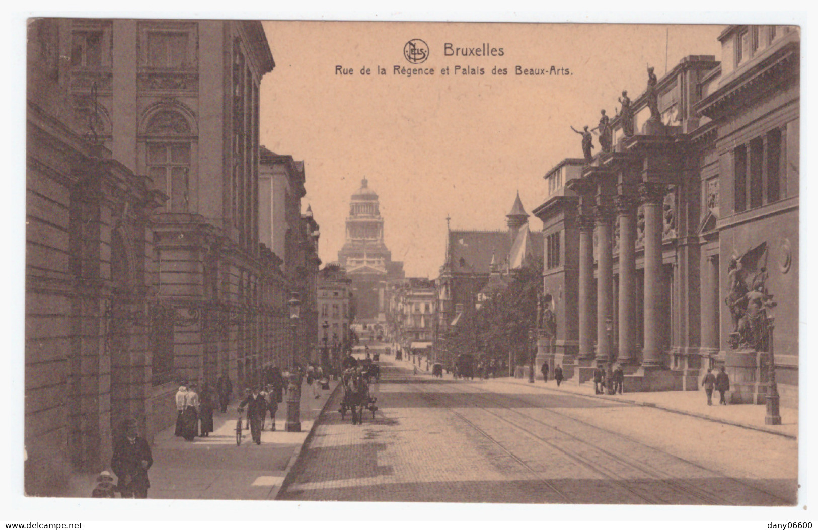 BRUXELLES - Rue De La Régence Et Palais Des Beaux Arts   (carte Animée) - Avenues, Boulevards