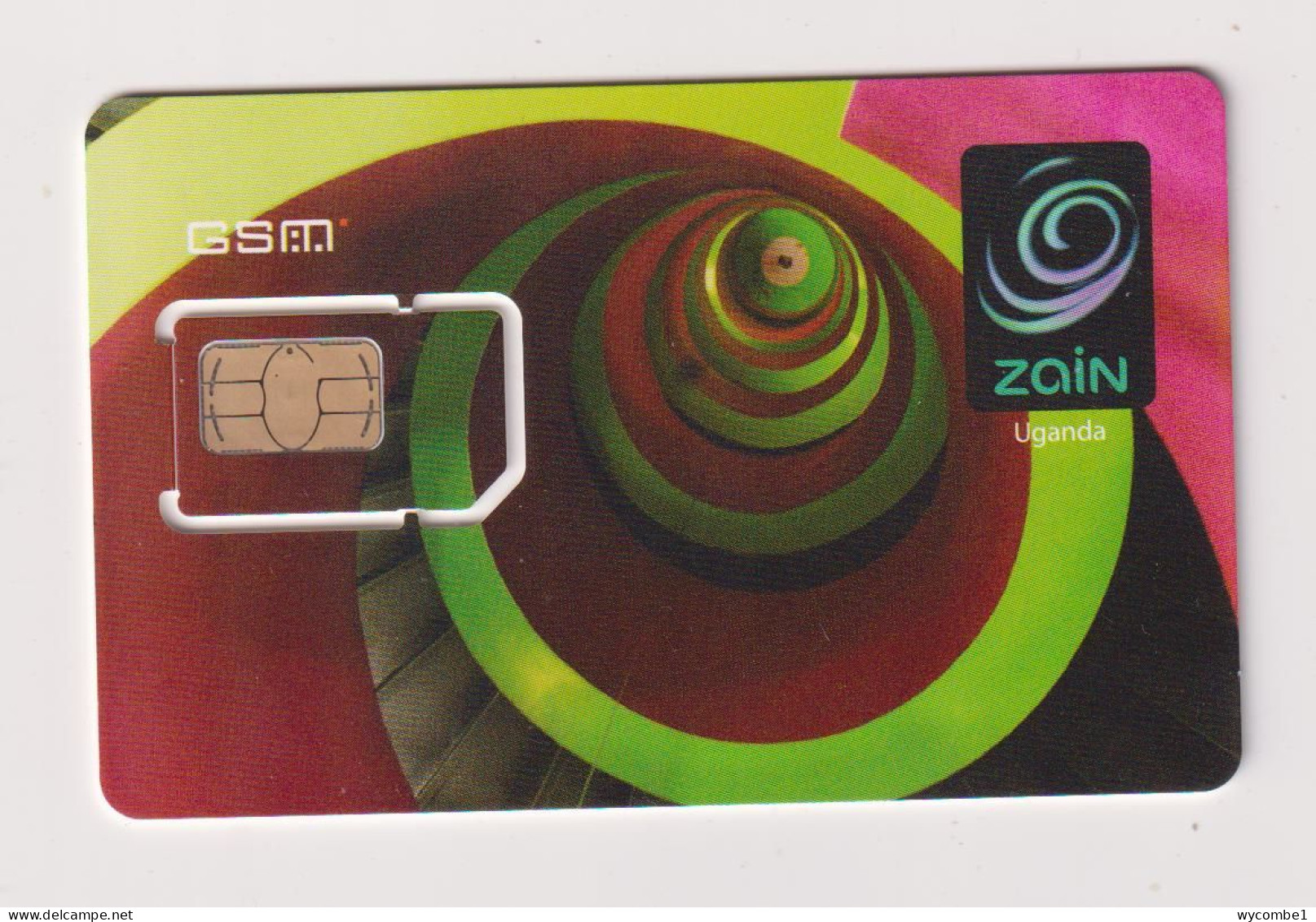 UGANDA -  Zain Unused Chip SIM Phonecard - Uganda