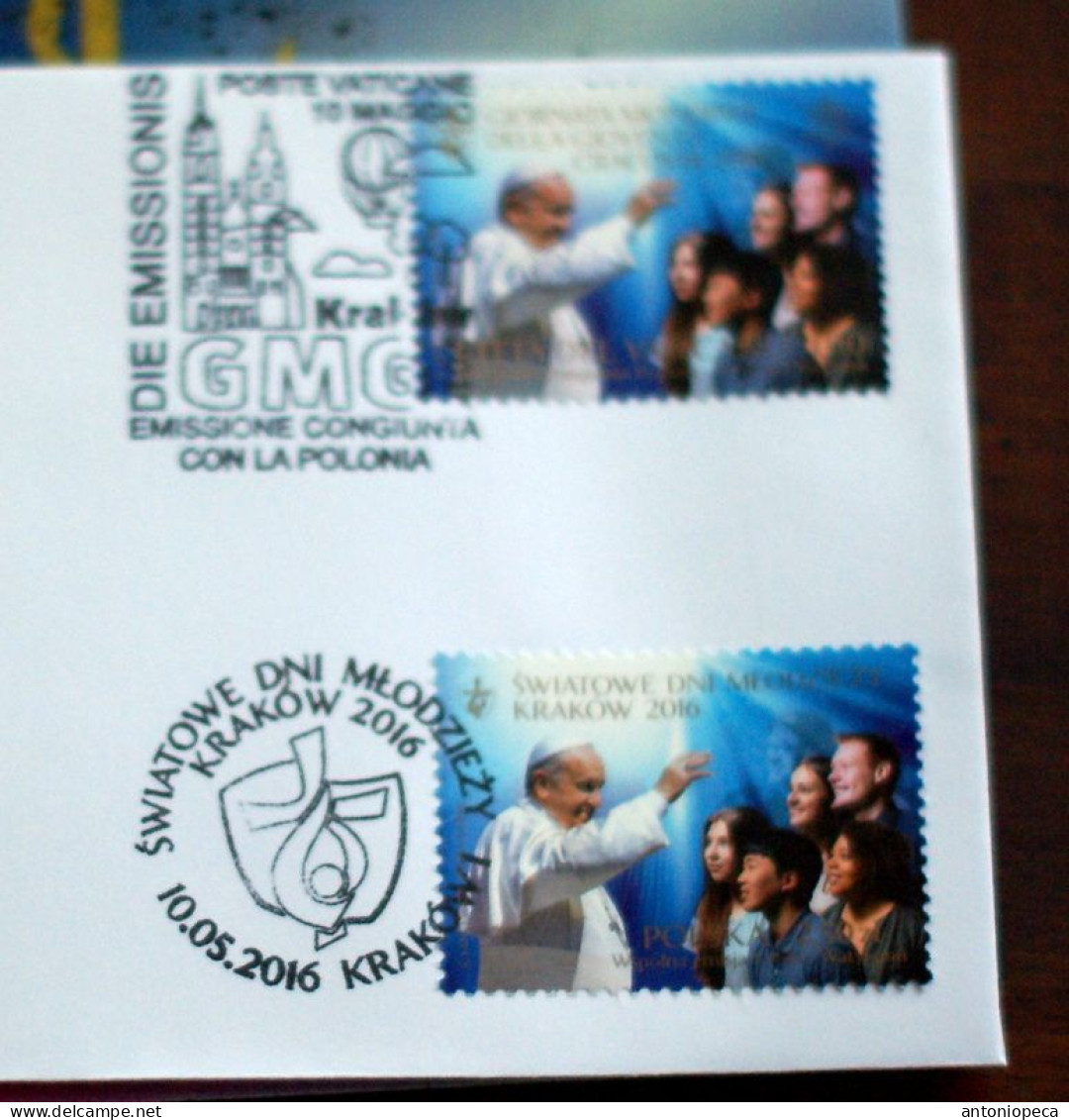 VATICAN - POLAND 2016, GIORNATA DELLA GIOVENTU CRACOVIA, JOINT FDC - Unused Stamps