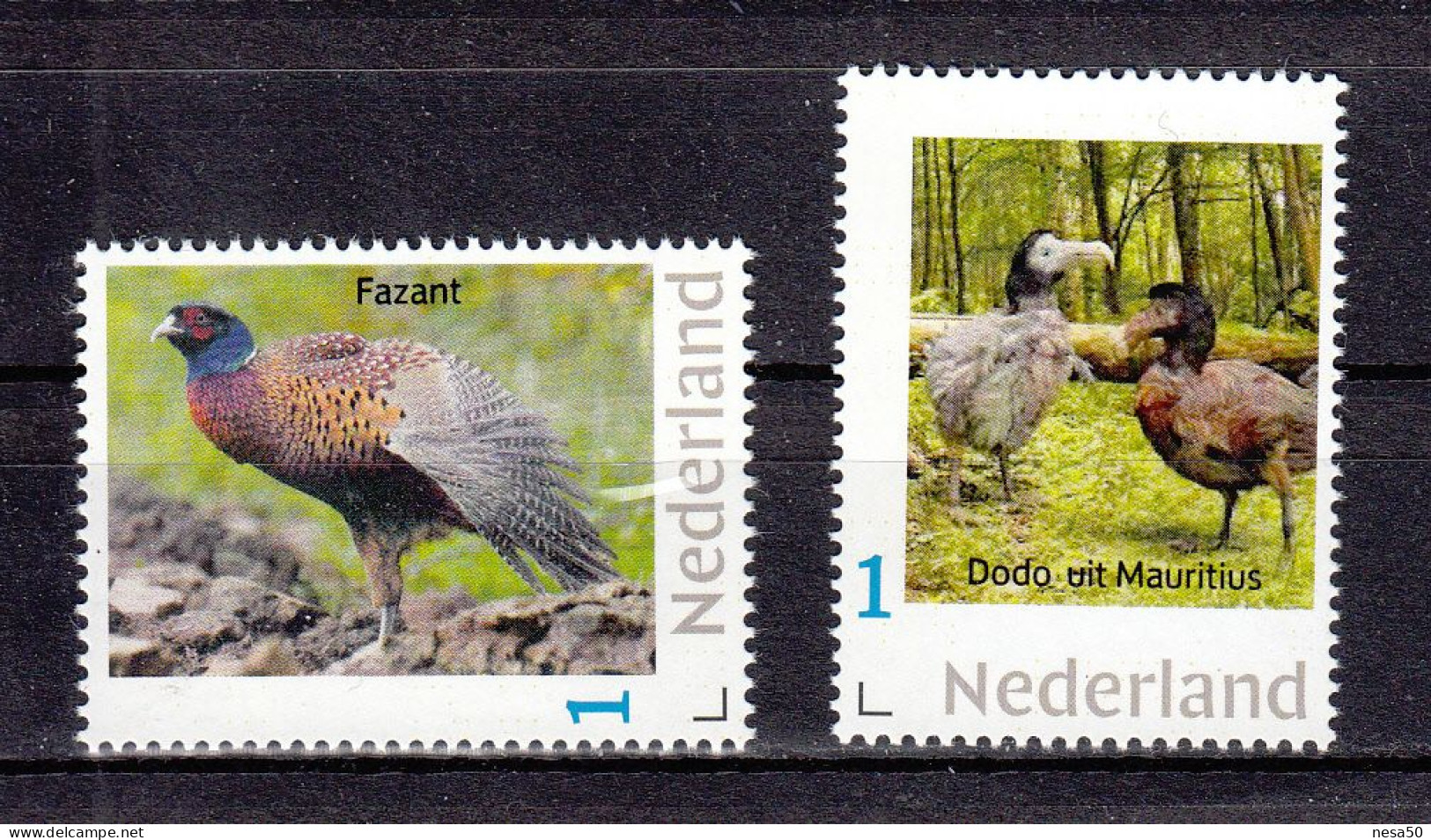 Nederland Persoonlijke Zegel, Thema: Dieren, Fazant + Dodo Uit Mauritius, Pheasant + Dodo - Unused Stamps