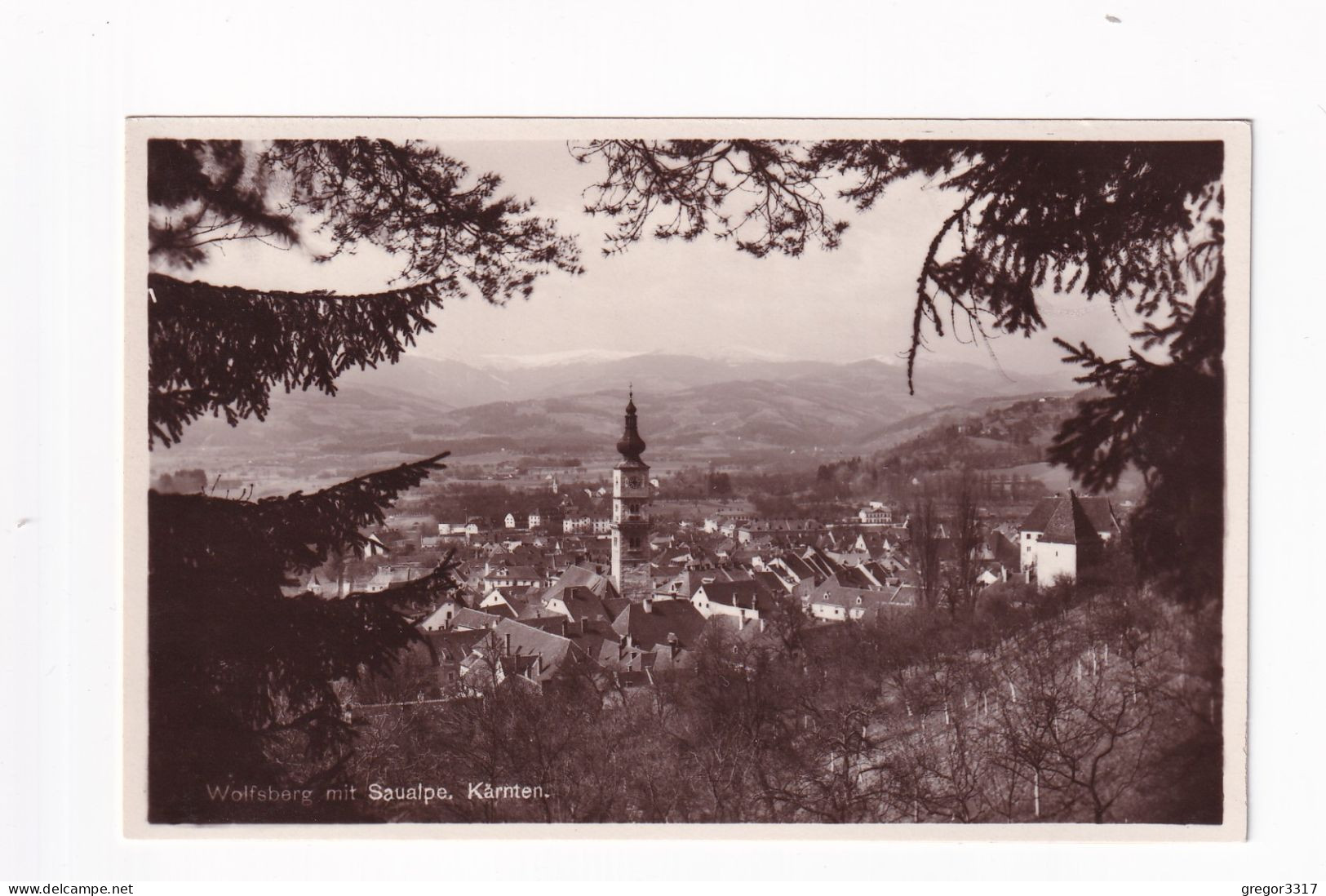 E5353) WOLFSBERG Mit Saualpe  In Kärnten - Alte FOTO AK - KIRCHE Im Mittelpunkt U. Häuser ALT ! 1930 - Wolfsberg