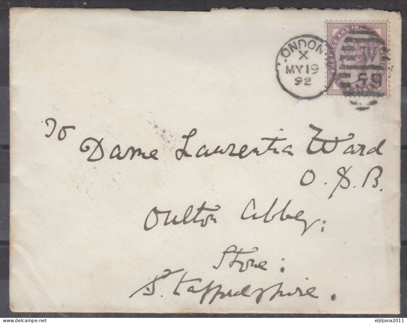 Great Britain - GB / UK 1892 ⁕ QV Used On Cover LONDON - Lettres & Documents