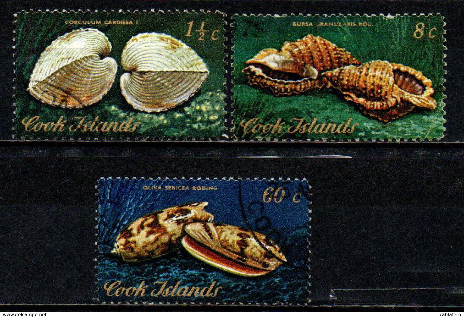 COOK ISLANDS - 1973 - Cook Islands Sea Shells - USATI - Islas Cook