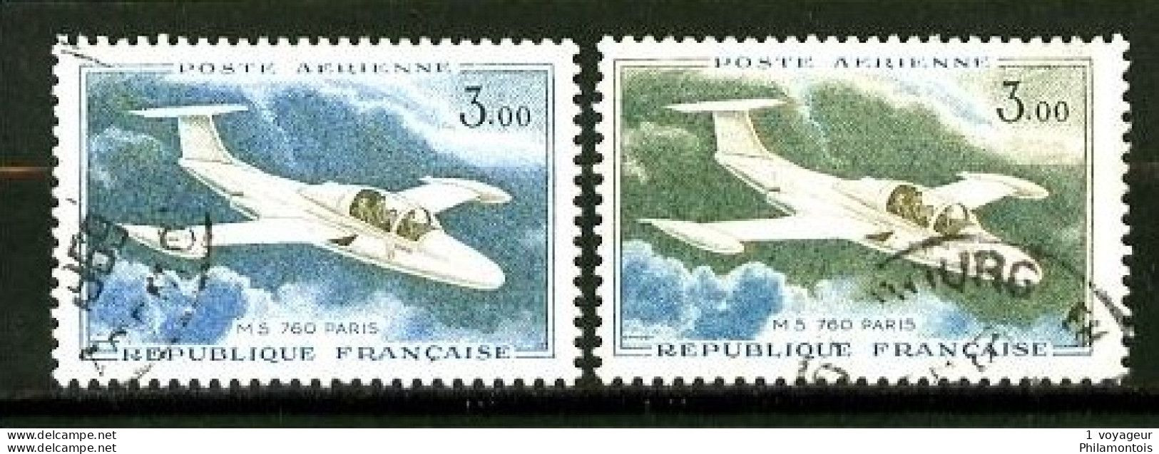 PA 39 - 3,00F Morane-Saulnier - Variété :SANS LA COULEUR OLIVE  + Normal - Oblitéré - Très Beau - 1960-.... Used