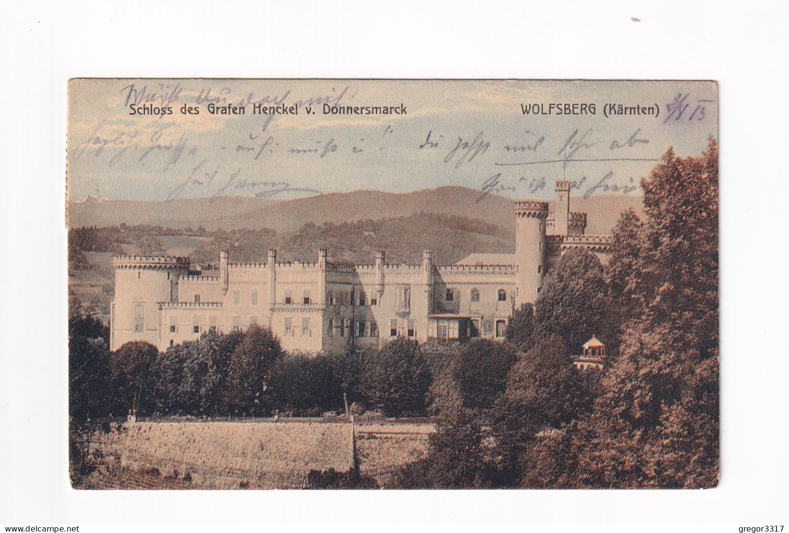 E5357) Schloss Des Grafen Henckel V. Donnersmark - WOLFSBERG ( Kärnten ) - 1911 - Wolfsberg