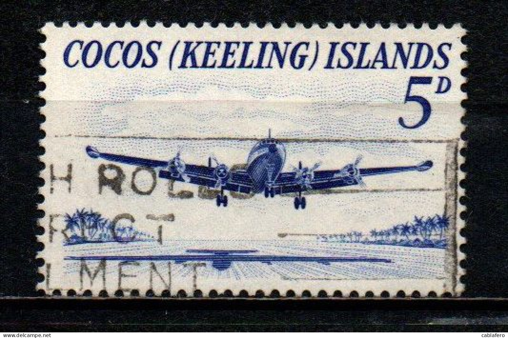 COCOS ISLANDS - 1963 - Super Constellation - USATO - Kokosinseln (Keeling Islands)