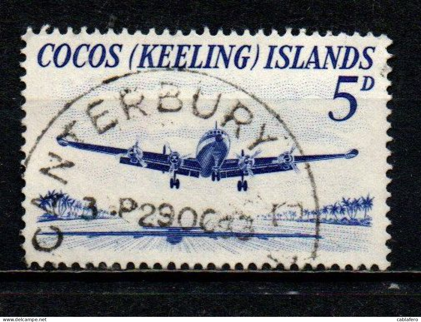 COCOS ISLANDS - 1963 - Super Constellation - USATO - Isole Cocos (Keeling)