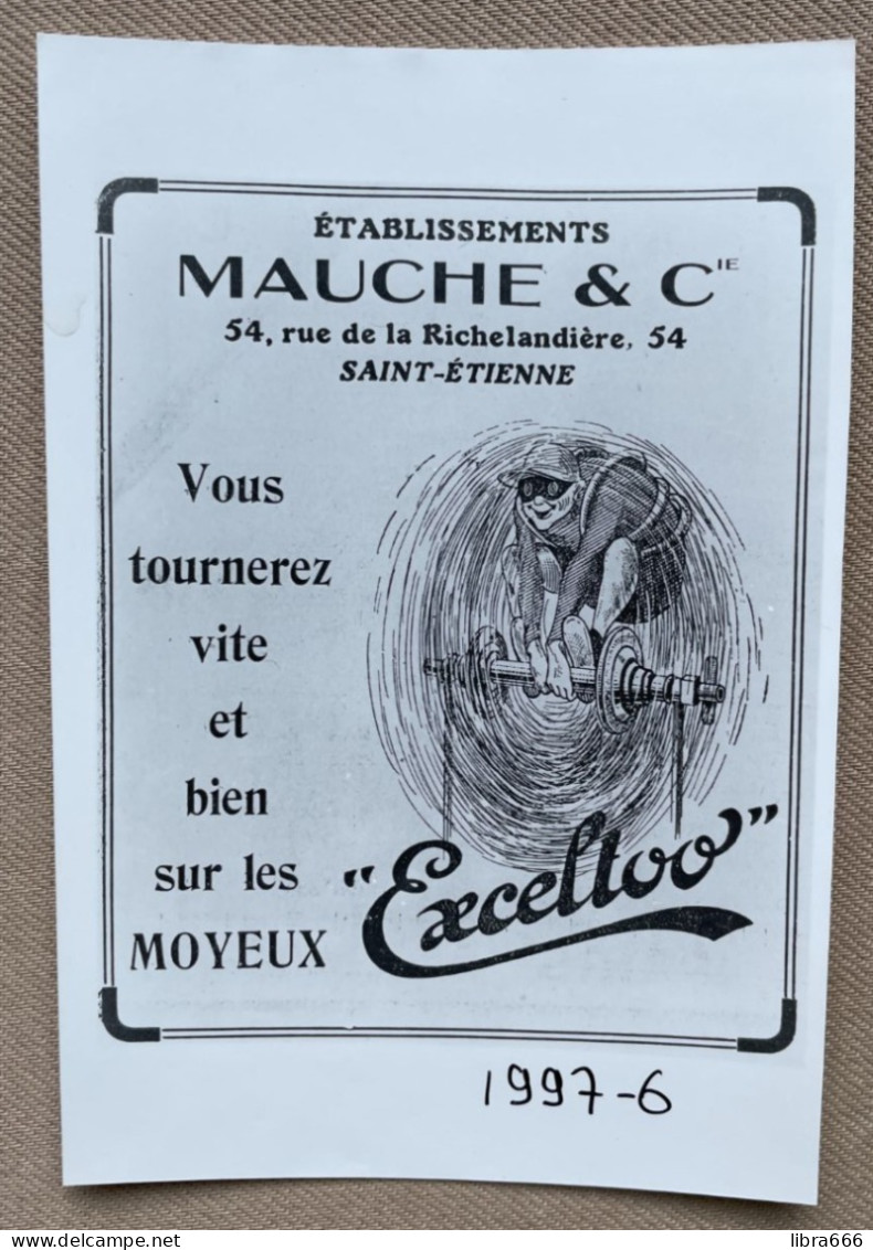 EXCELTOO - MAUCHE & Cie, Saint-Étienne - Accessoires Cycles - 15x10cm (REPRO PHOTO! Zie Beschrijving Voir Description) ! - Cycling