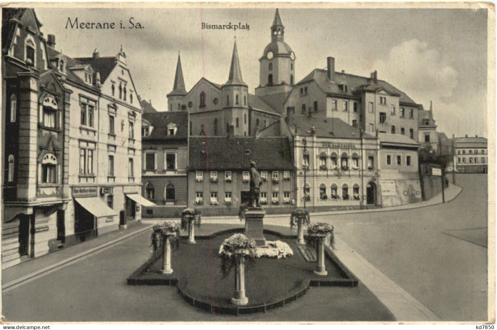 Meerane In Sachsen - Bismarckplatz - Meerane