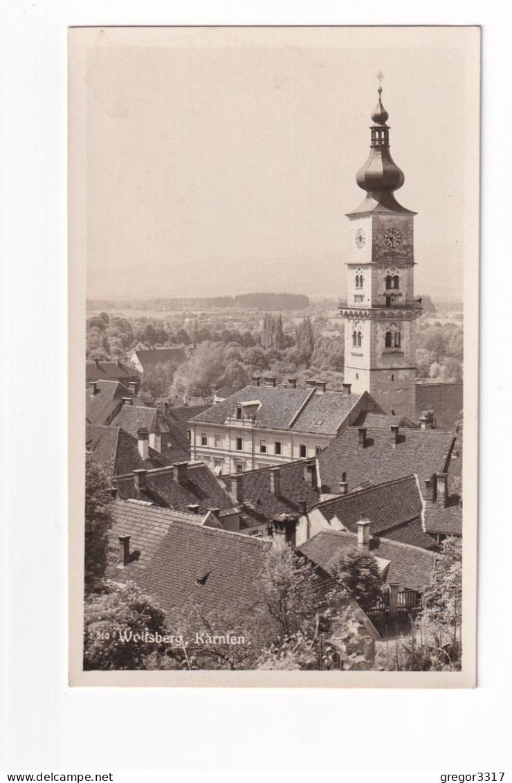 E5359) Wolfsberg - Kärnten - S/W FOTO AK - Mit Turm ALT !! 1929 - Wolfsberg